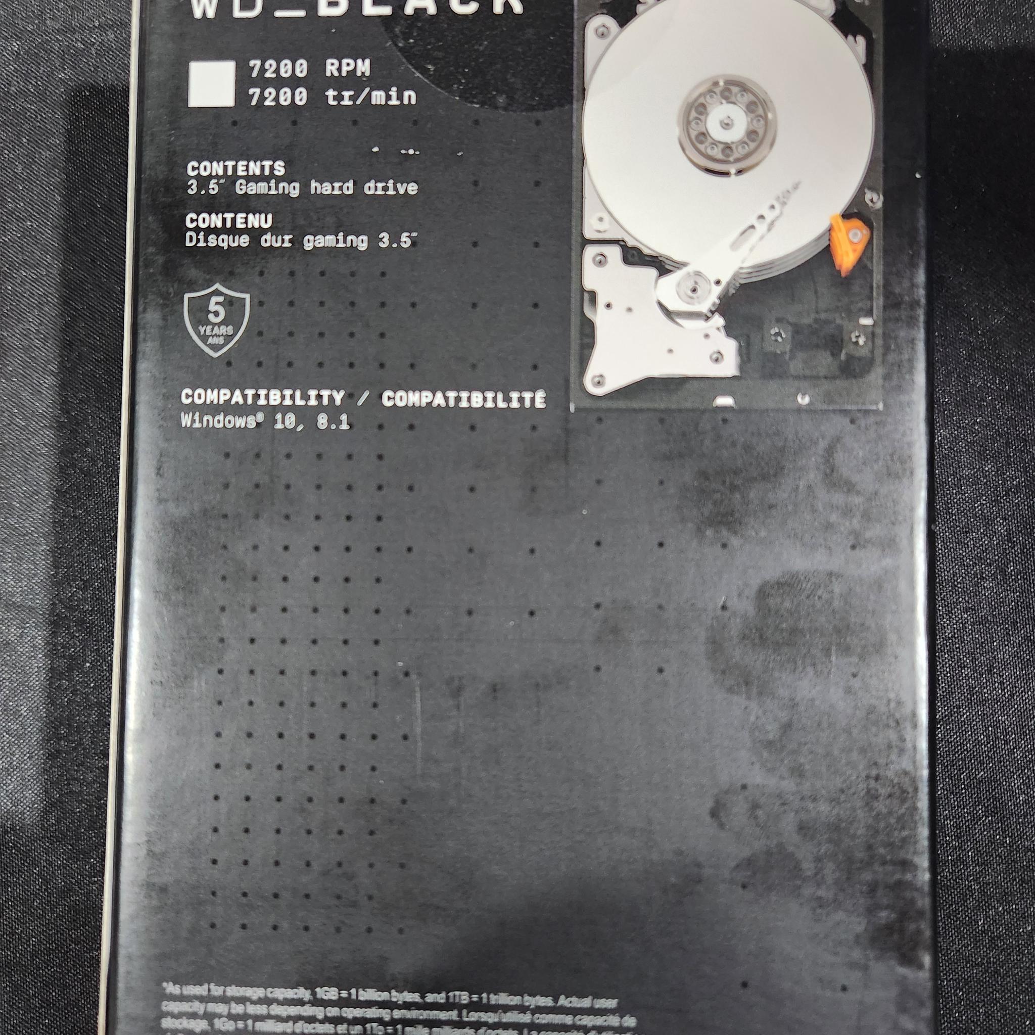 WD - _BLACK 10TB 3.5" SATA III Internal Gaming Hard Drive, 512MB Cache