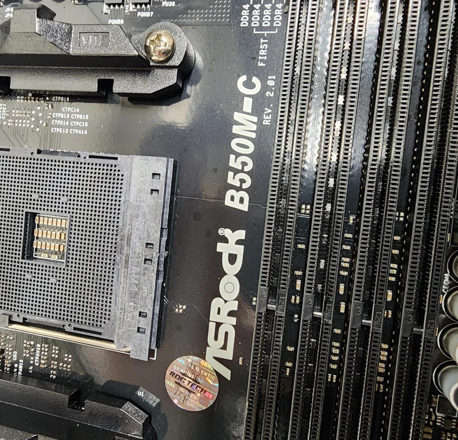 UPDATED BIOS ASRock B550M-C REV 2.01 WIFI DDR4 AM4 MATX MOTHERBOARD