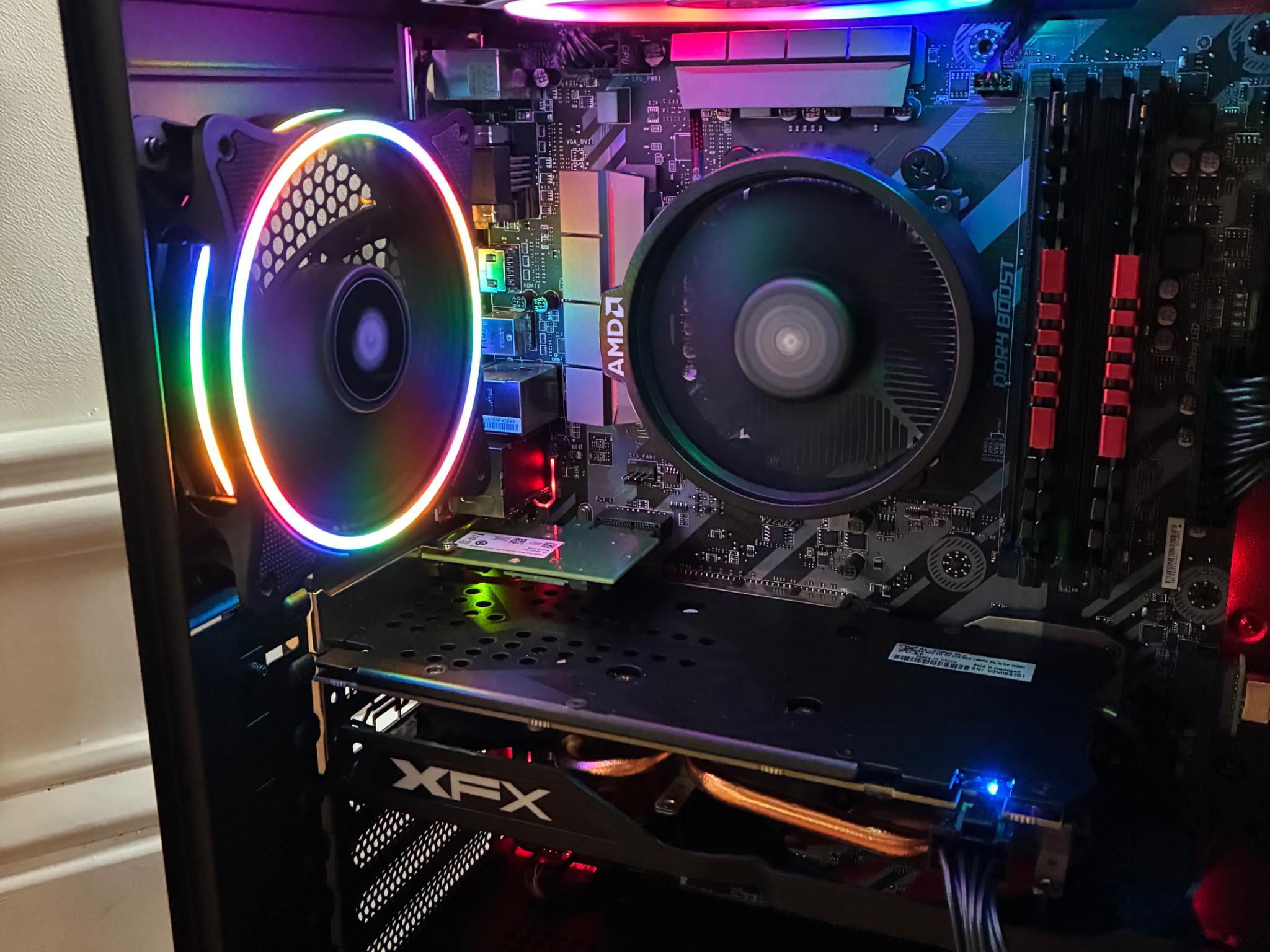 R5 2600 RX 570 8GB CUSTOM GAMING PC 16GB DDR4 512GB NVME SSD WIFI WINDOWS 10/11