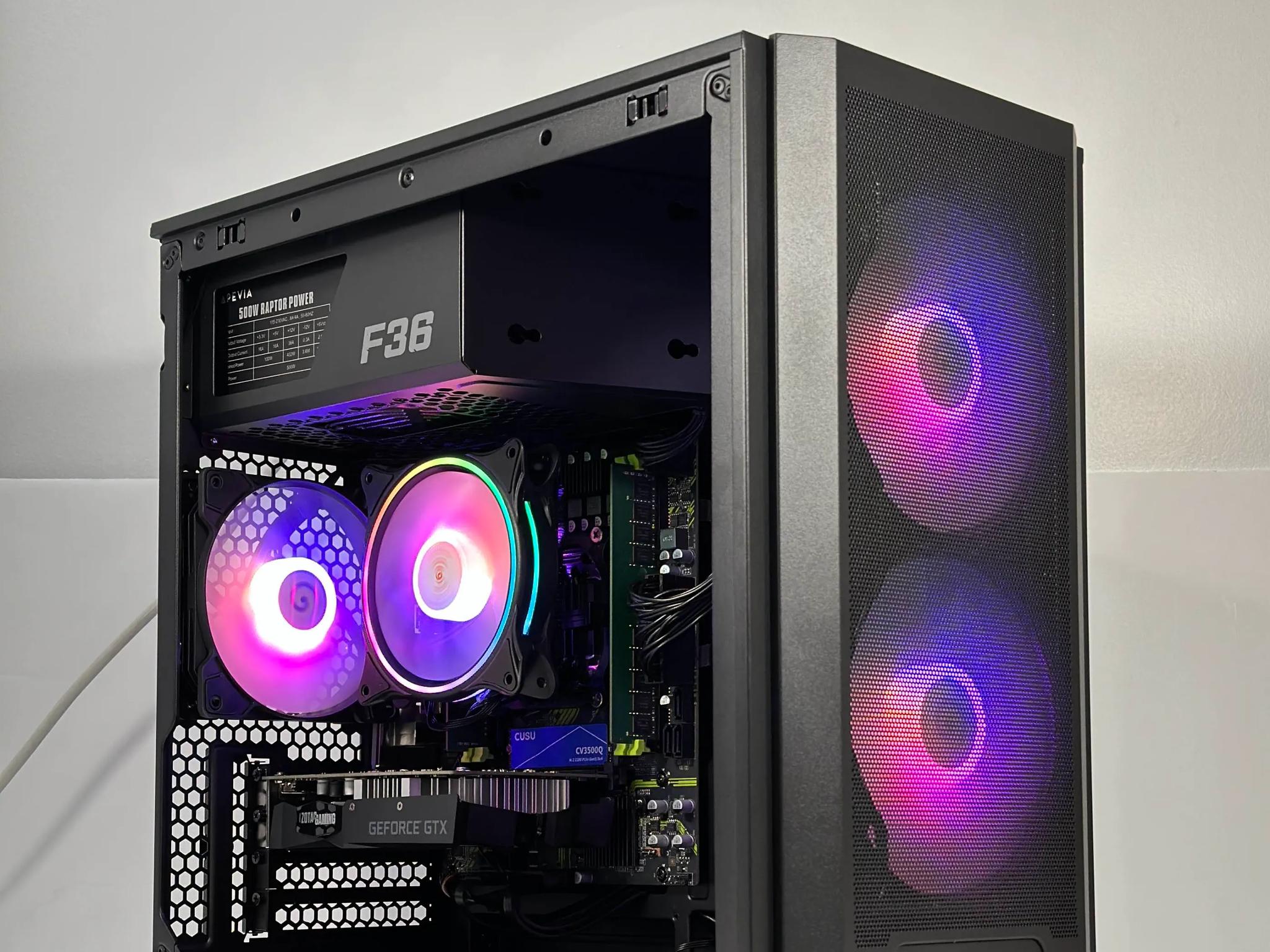 Intel i7 6 Core | GeForce GTX 1650 | 16GB RAM | 512GB SSD | WIFI | 1080p Black Gaming PC