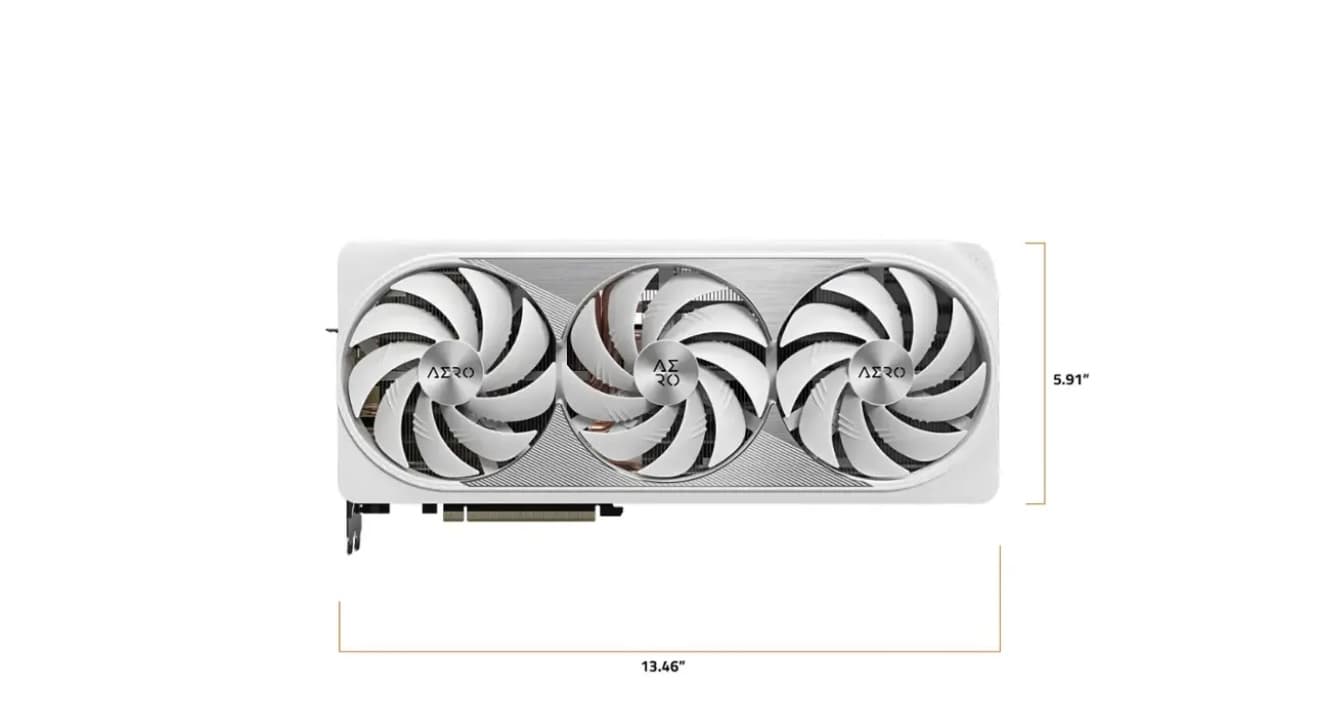 GIGABYTE - NVIDIA GeForce RTX 4080 SUPER Aero OC 16GB GDDR6X PCI Express 4.0 Graphics Card - White