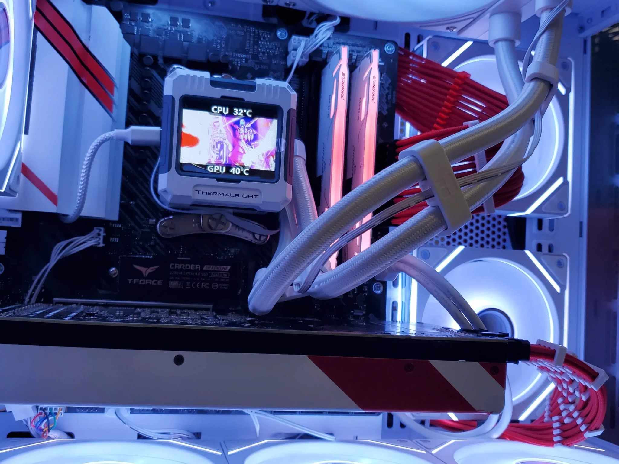 *White Base* Custom Gaming PC | RTX 3070 | Ryzen 5 | LCD AIO | 32GB DDR4 RAM | 1TB NVME SSD | Wifi