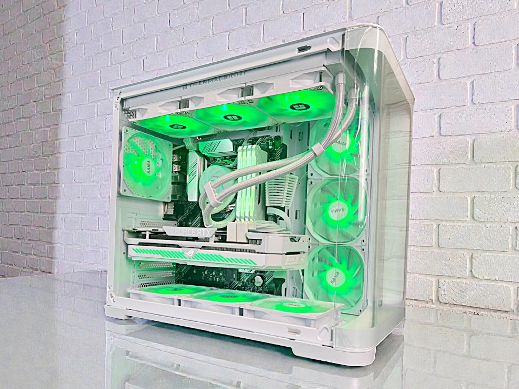 Liquid Cooled Ryzen 7 5800X ROG Strix RTX 3070 32GB RAM 1 TB WIFI5 Win 11