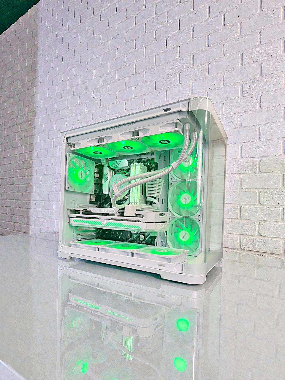 Liquid Cooled Ryzen 7 5800X ROG Strix RTX 3070 32GB RAM 1 TB WIFI5 Win 11