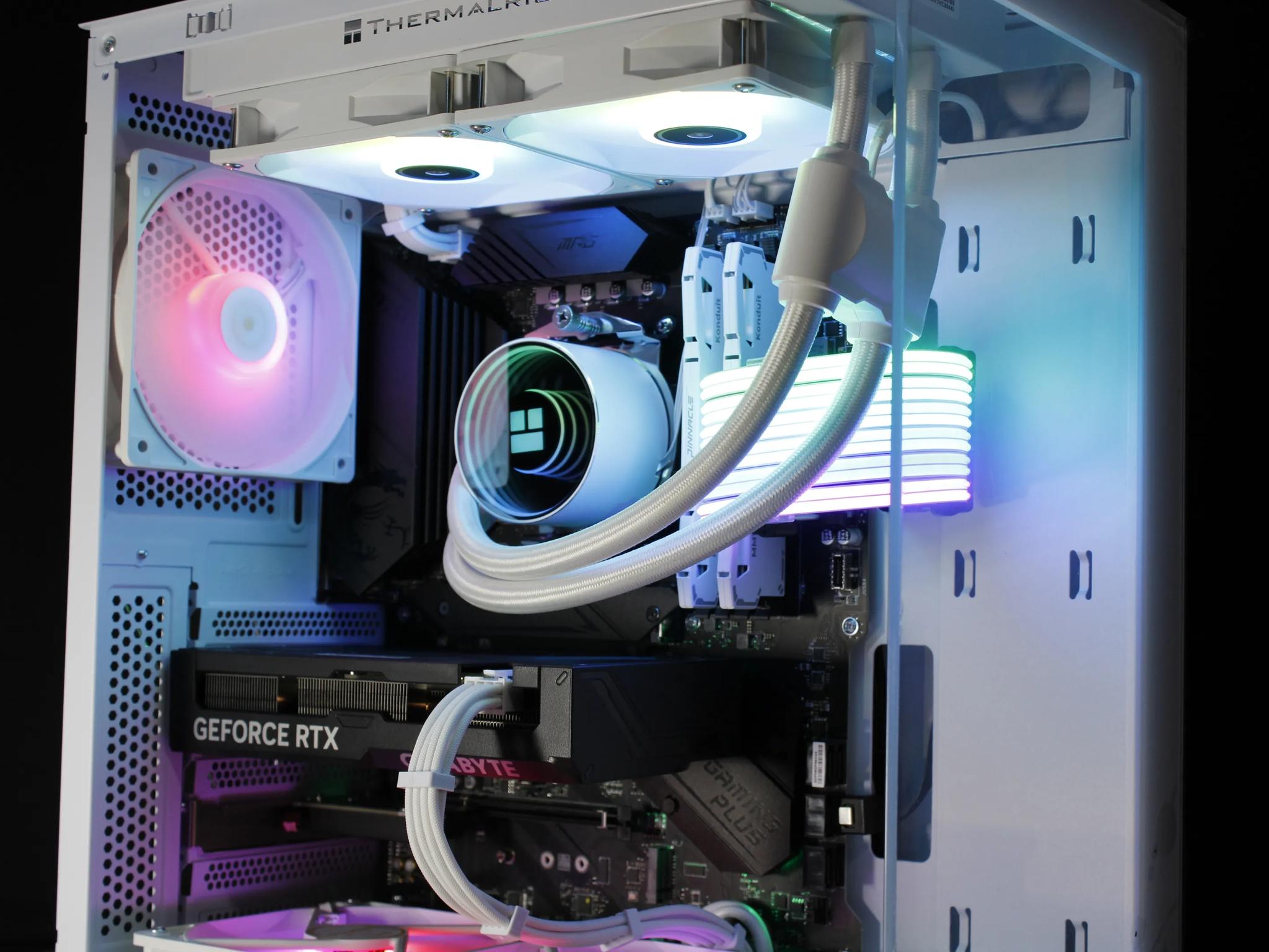 🤍White Gaming PC |RTX 4060 TI|Ryzen 7|1TB SSD|