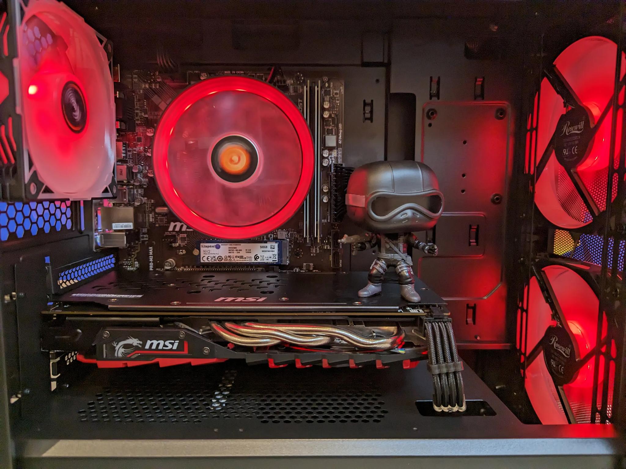 🥷⚫Snake Eyes🥷⚫-Gaming PC-AMD RX 580 4GB-AMD Ryzen 5 2600-16GB DDR4 RAM-512GB NVME
