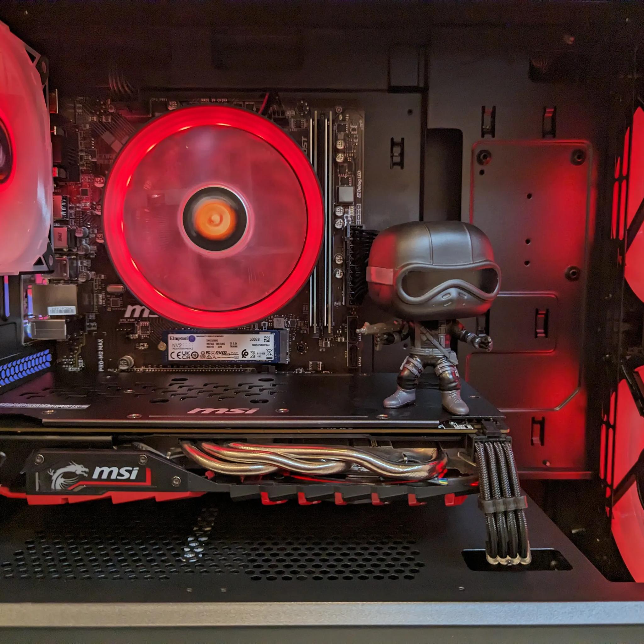 🥷⚫Snake Eyes🥷⚫-Gaming PC-AMD RX 580 4GB-AMD Ryzen 5 2600-16GB DDR4 RAM-512GB NVME