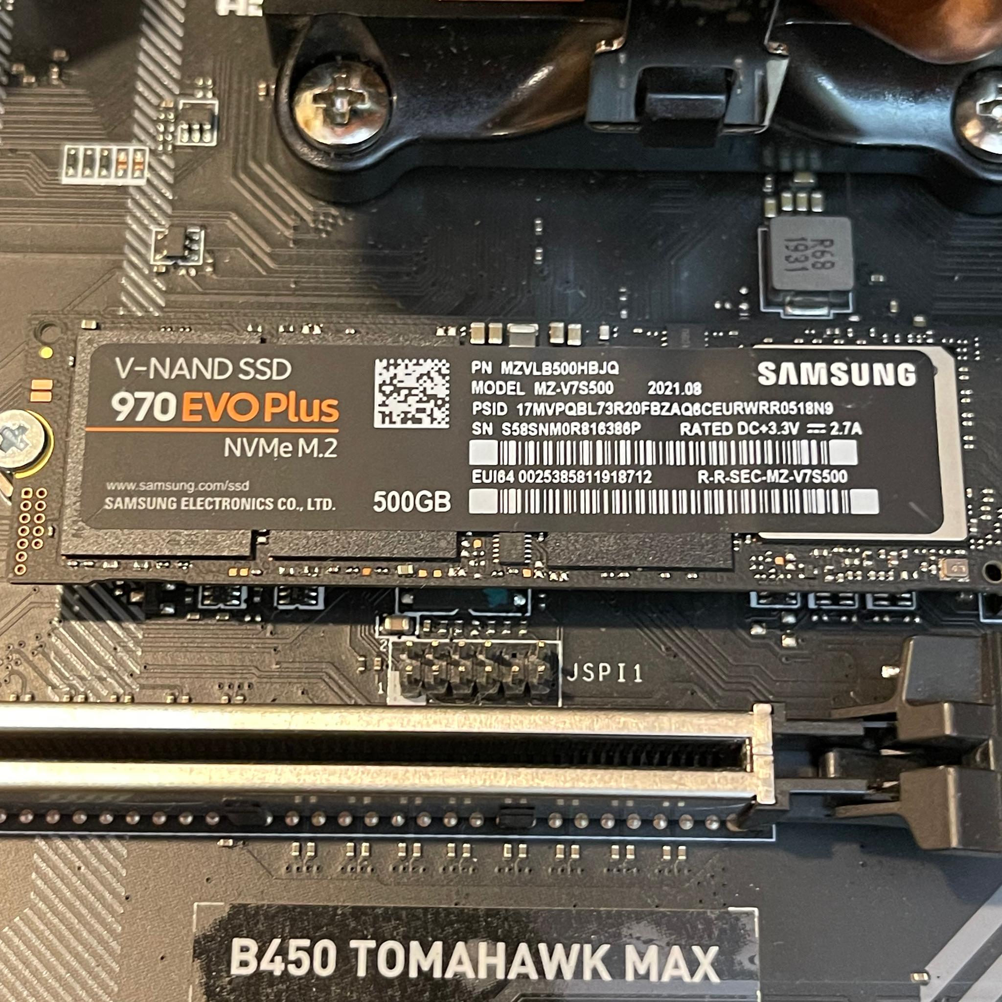 MSI B450 3700x 16GB Ram 500GB NVMe Windows 10