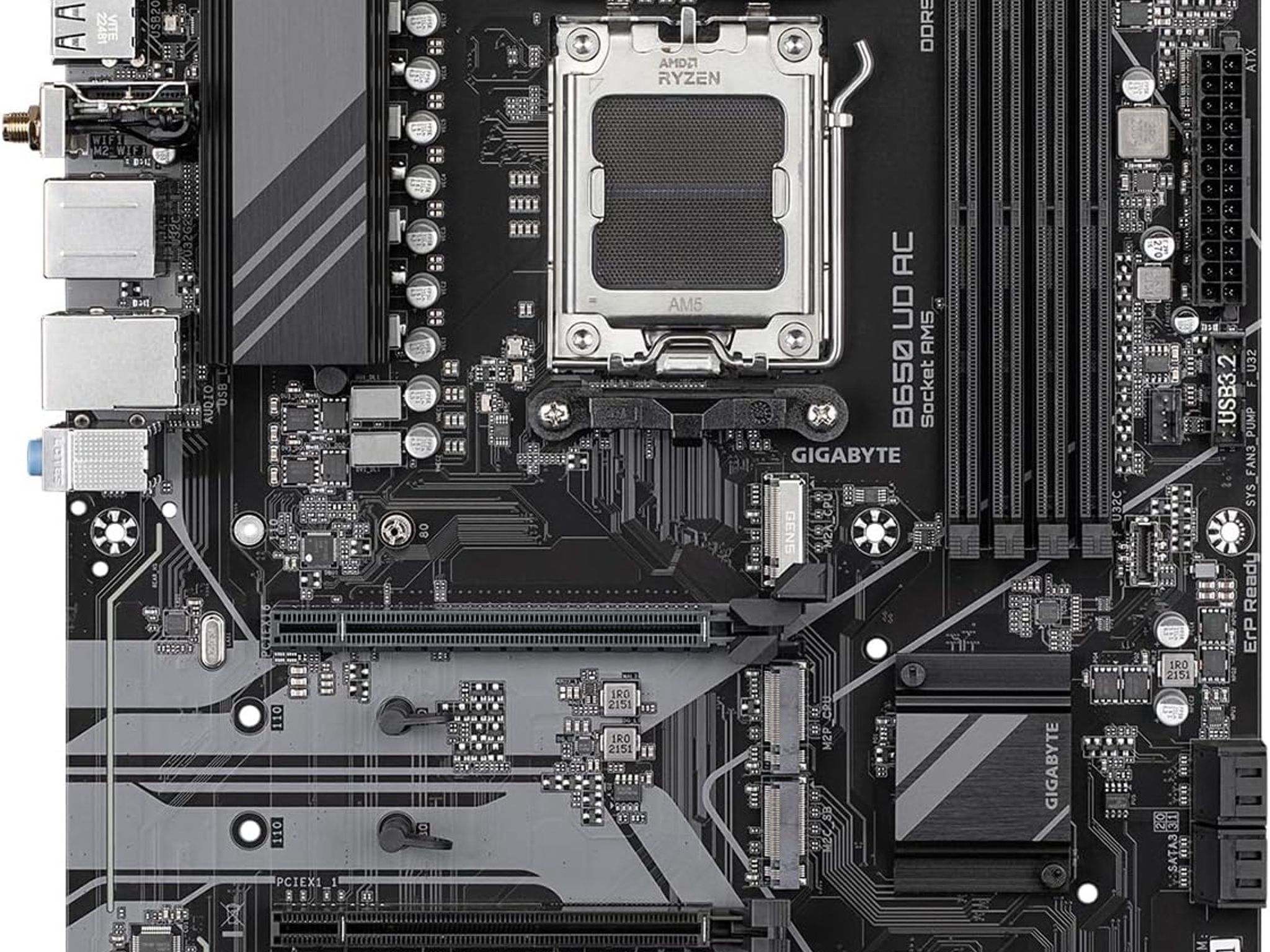 GIGABYTE B650 UD AC AMD AM5 B650 ATX M.2 Desktop Motherboard A