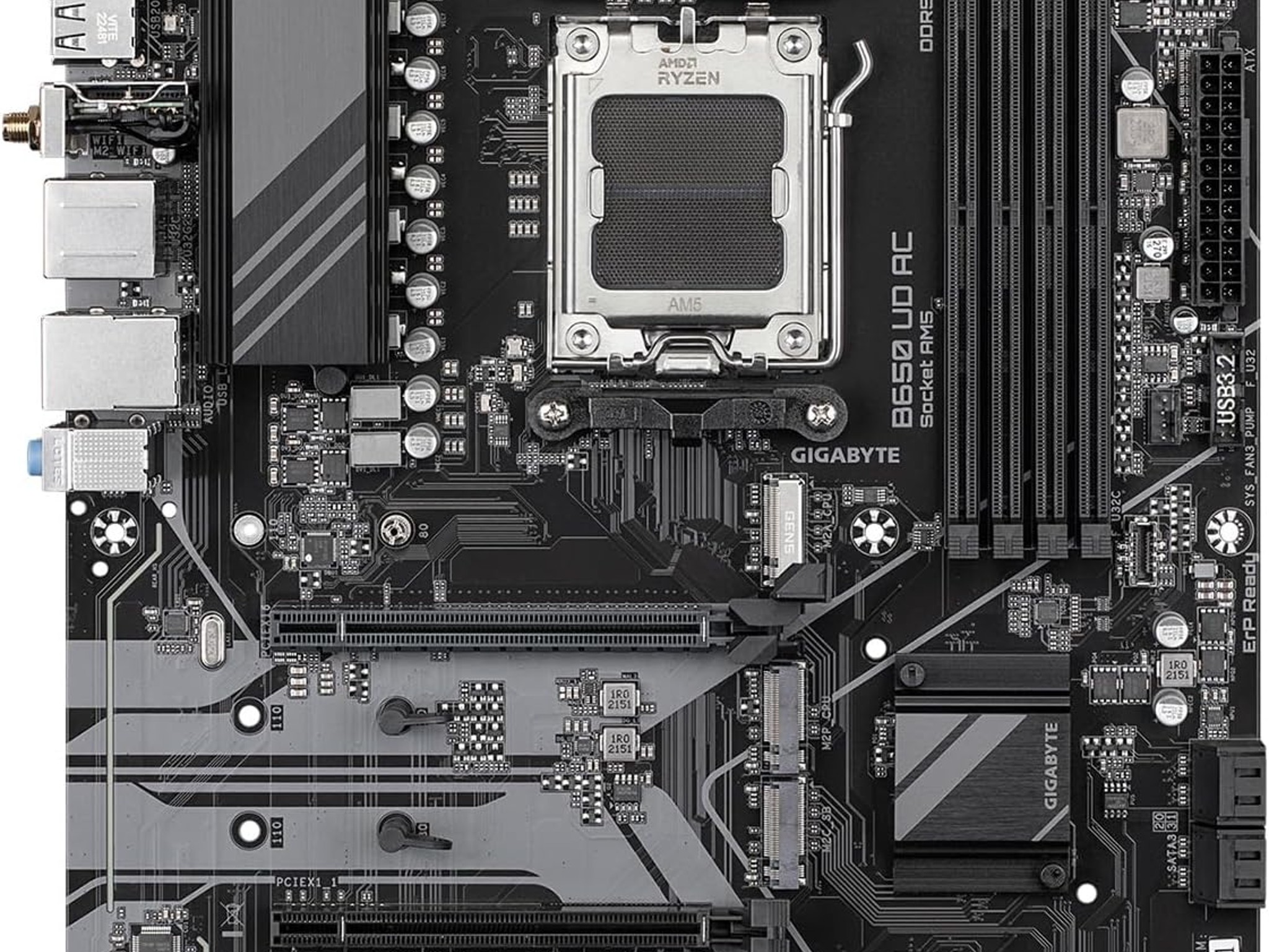 GIGABYTE B650 UD AC AMD AM5 B650 ATX M.2 Desktop Motherboard A