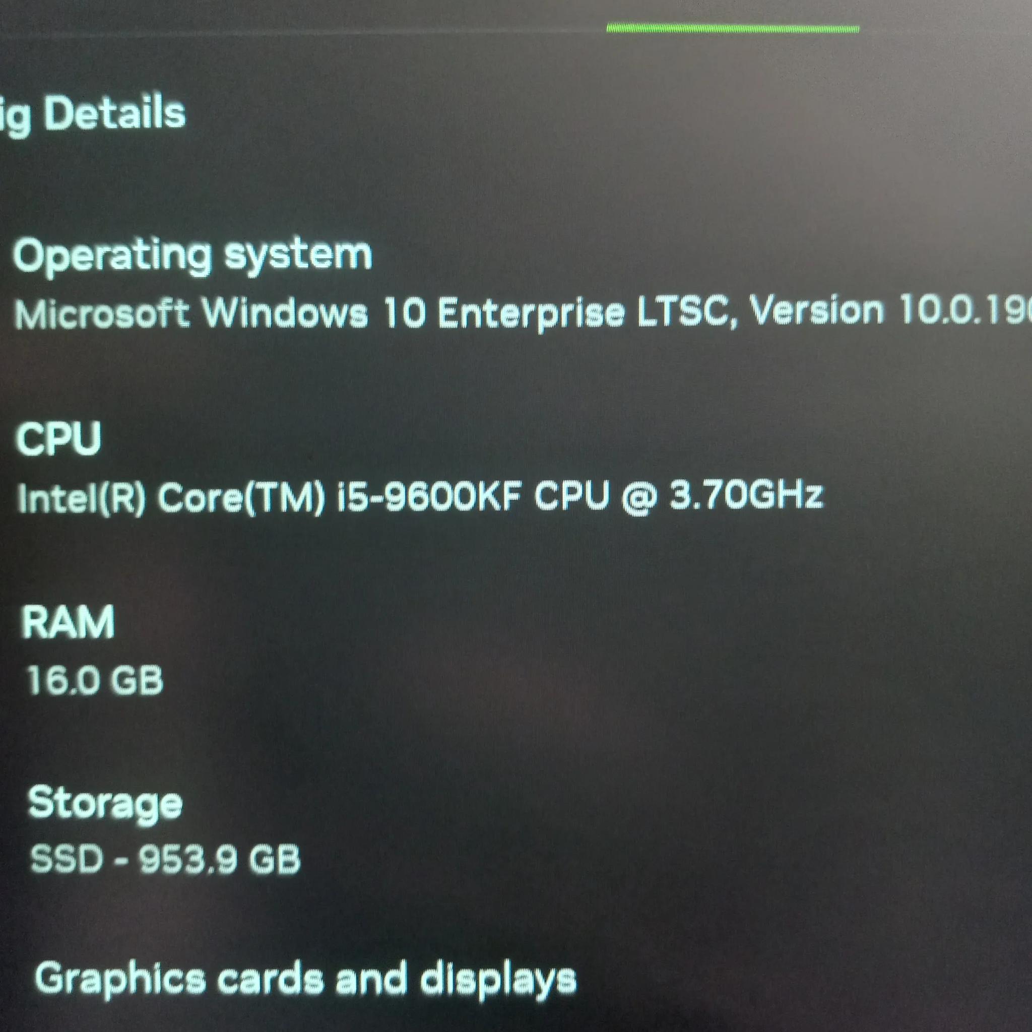 I5 9600kf + titan x pascal 12gb system - used