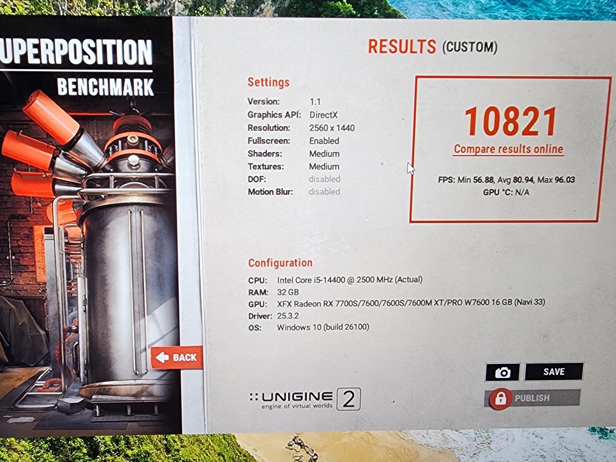 Intel i5 14400 AMD XFX Speedster SWFT 210 Radeon RX 7600 XT 16 GB  MSI Tomahawk MAG MAX 32GB DDR5