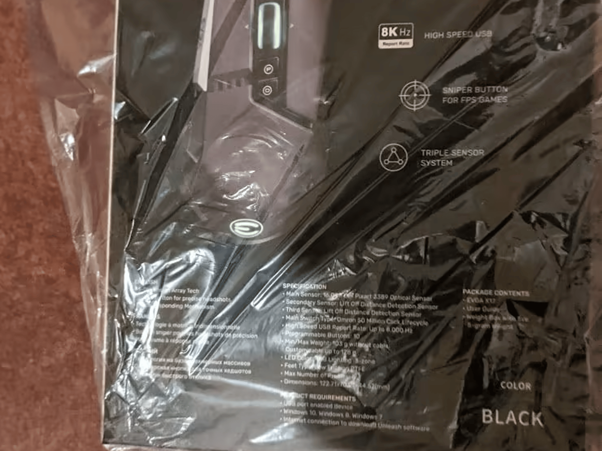 BNIB EVGA X17 Gaming Mouse, Black