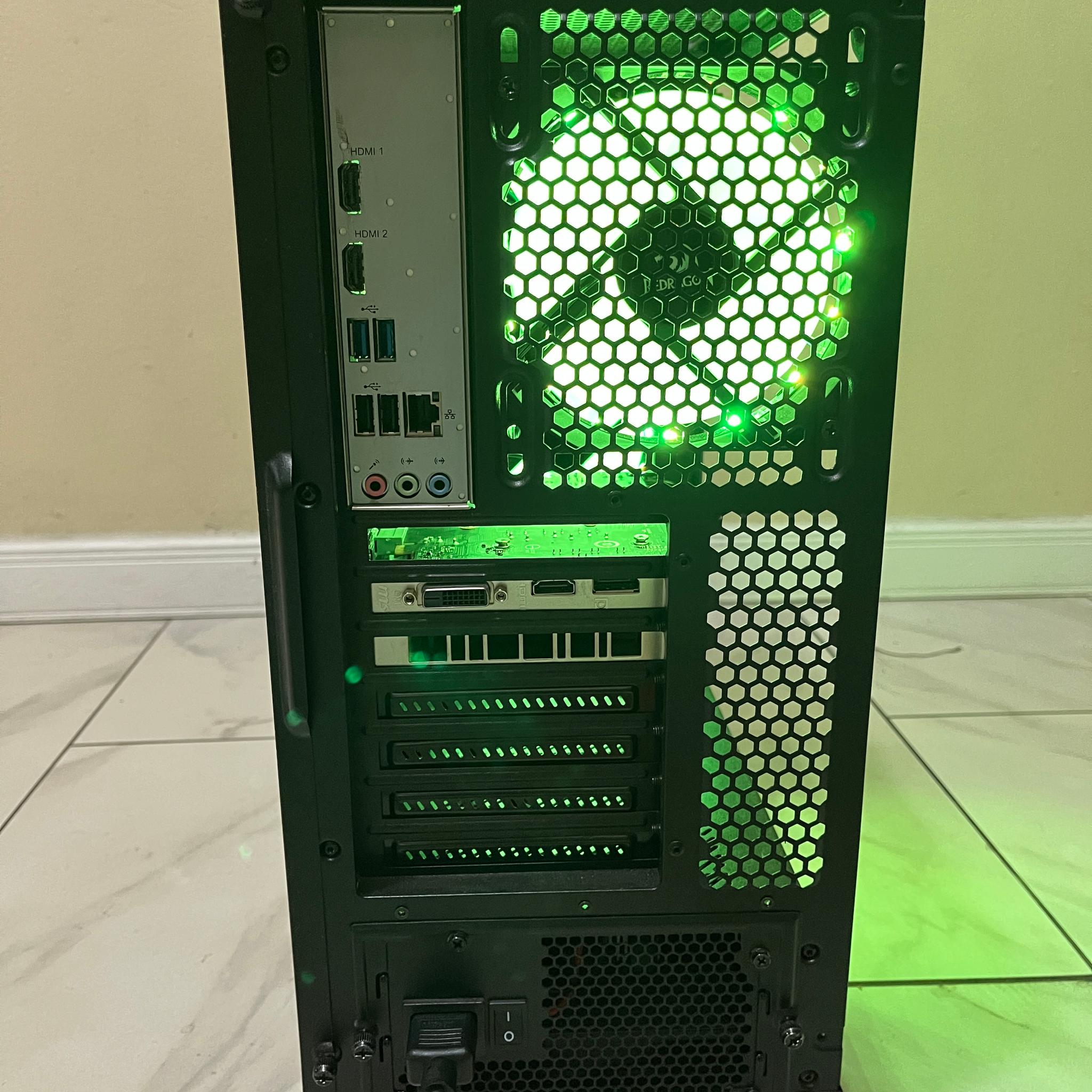 🔥🖥️ Budget Gaming PC – RGB Case, Intel i5-6500, NVIDIA GTX 1650 4GB, 1TB Storage & 16 GB RAM🔵🔥