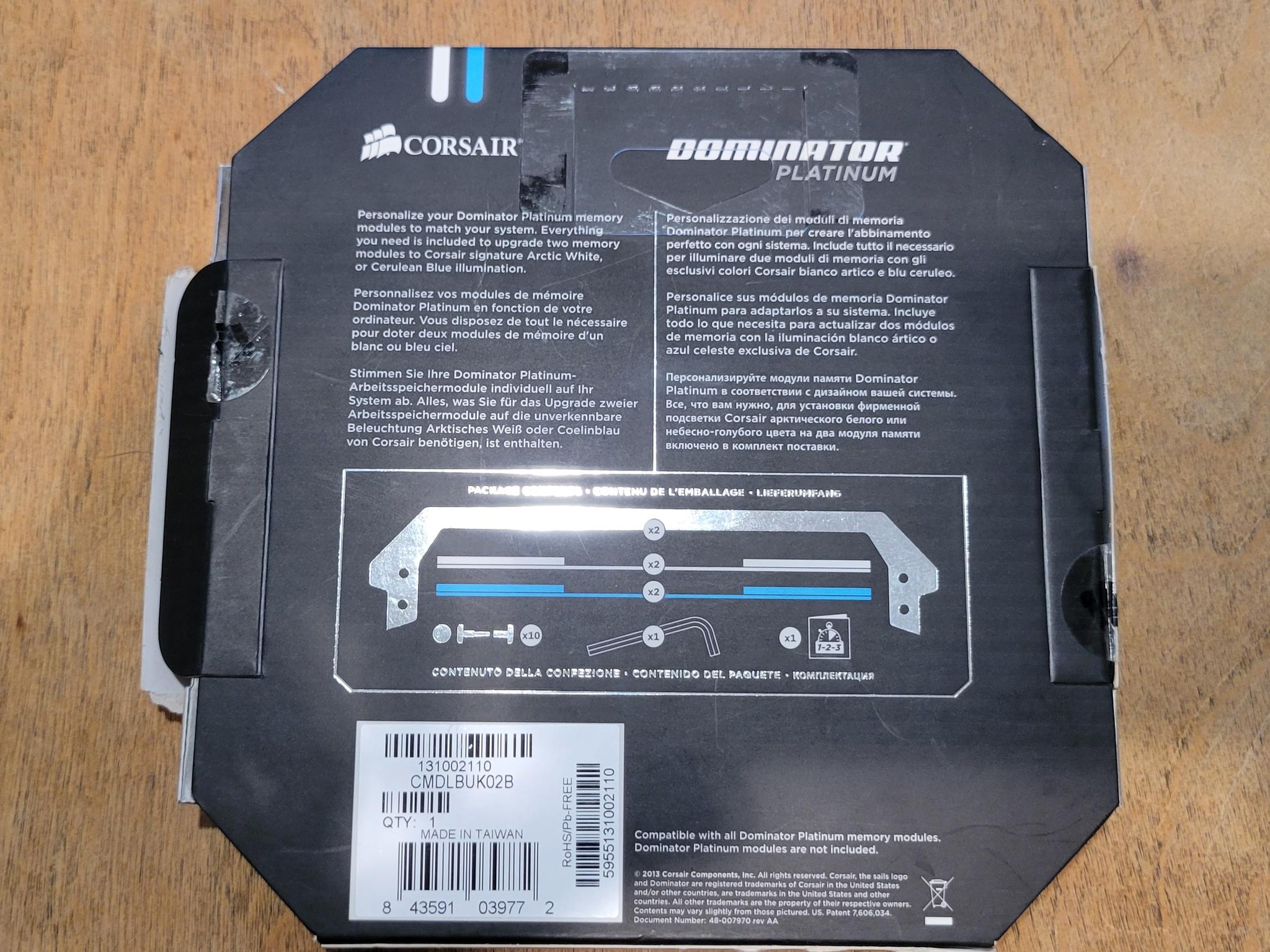 Corsair Dominator Platinum kit DDR3