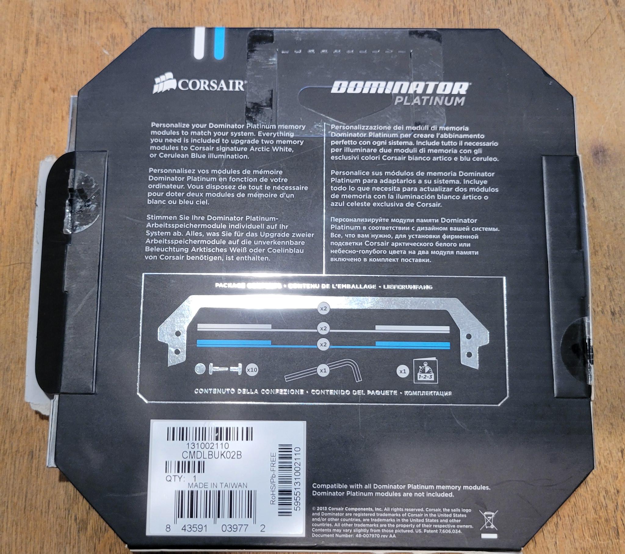 Corsair Dominator Platinum kit DDR3