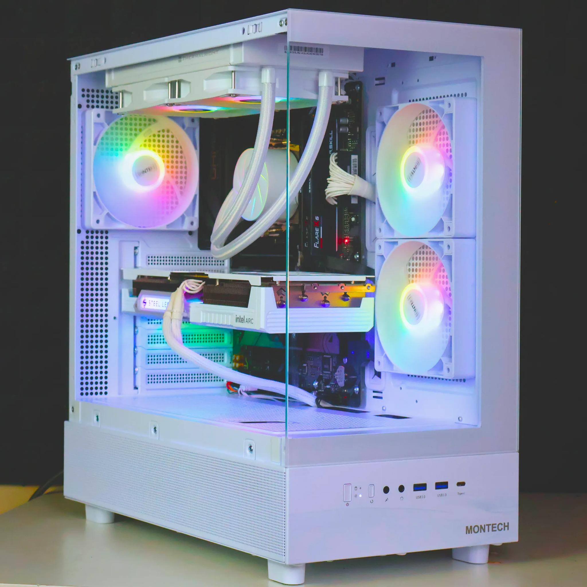 ⚪ Ryzen 5 8400F/Arc B580 12GB Gaming/Streaming PC ⚪
