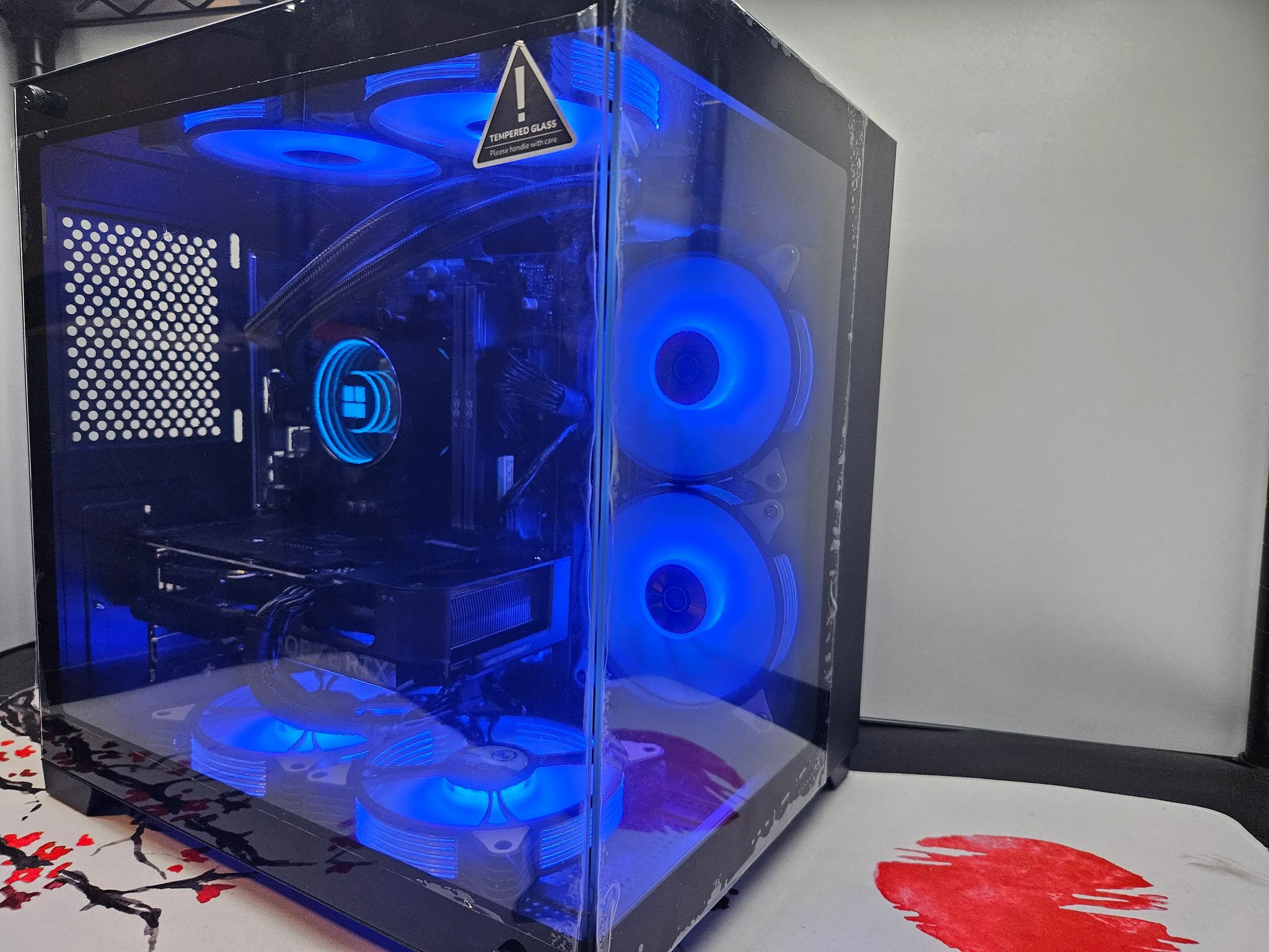 Dark Side Liquid cooled Rig Ryzen 5 5600 / 16GB RAM / 1TB SSD / RTX 4060 **DENTSALE**