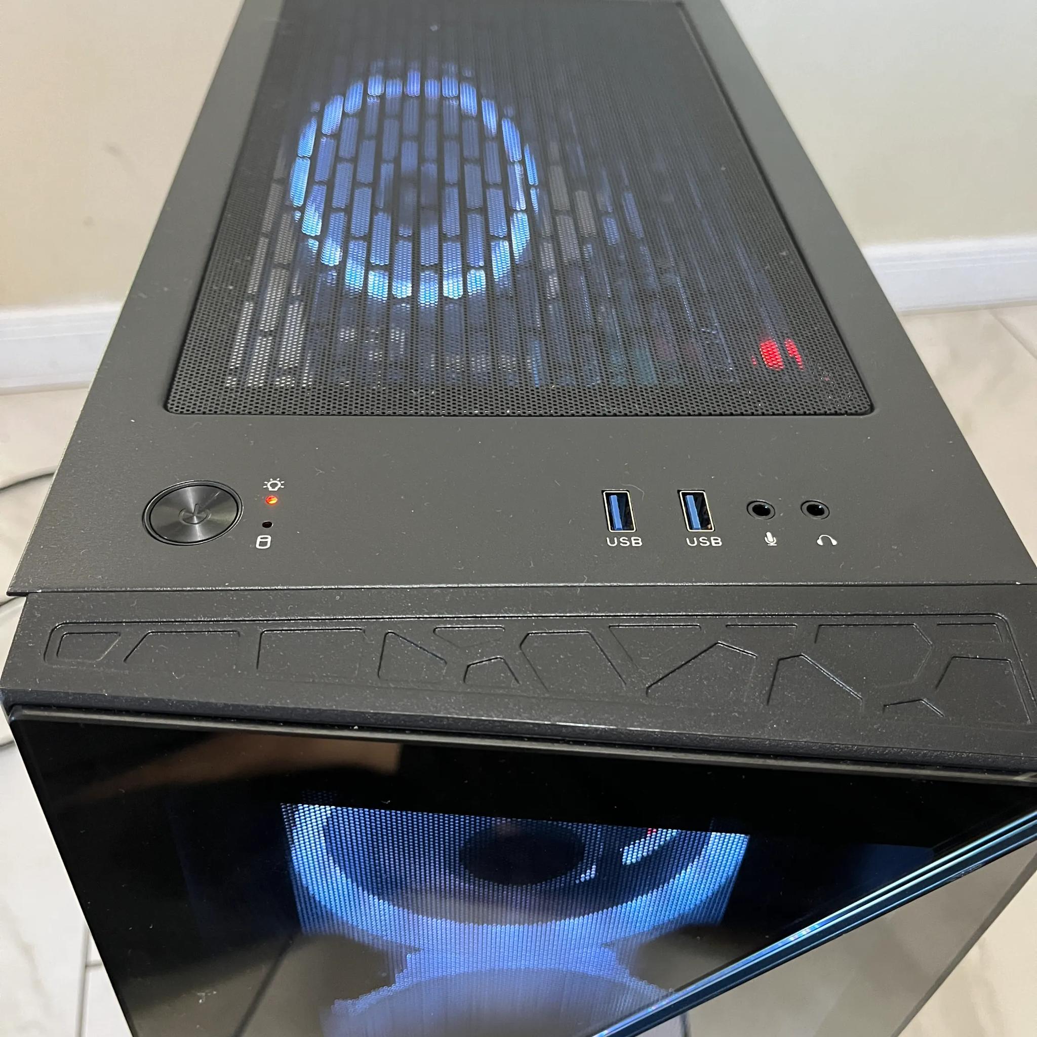 🟠🔥NVIDIA GTX 1080, Intel i5-9500T,16GB RAM, 1.2 TB Storage, High Performance Gaming PC w/ RGB Remote