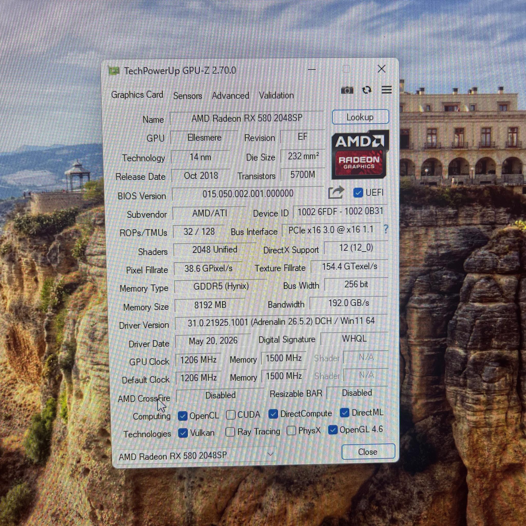 MLLSE RX 580 8GB 2048SP