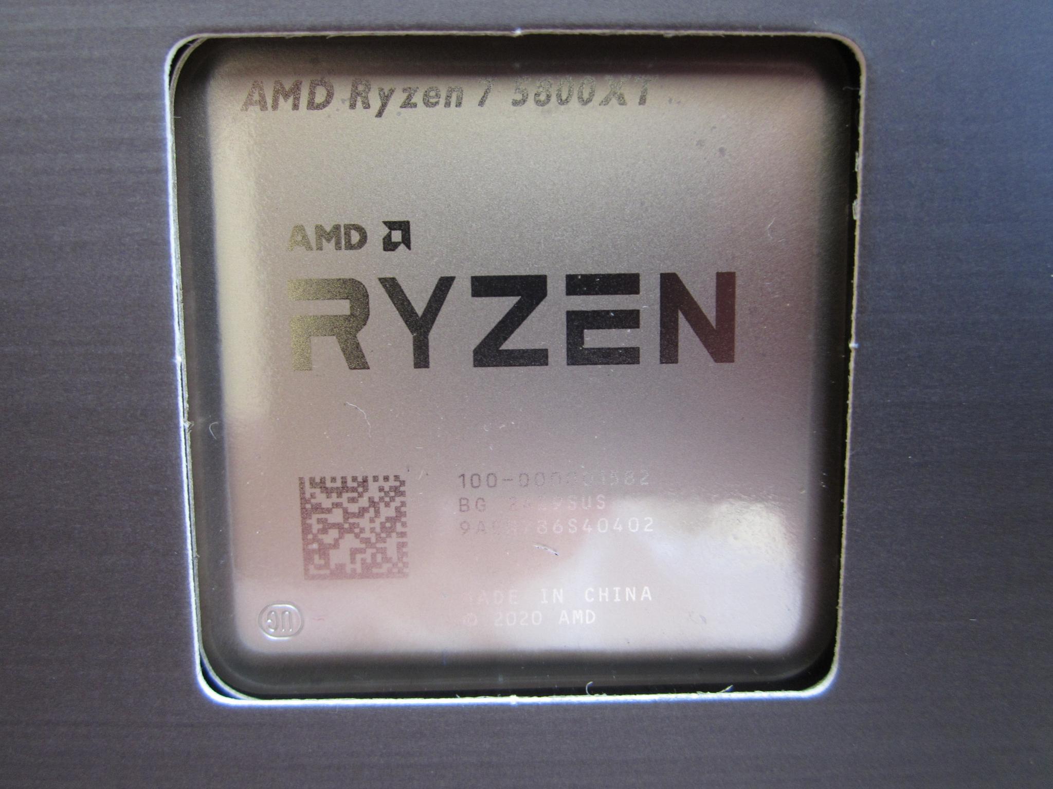 NEW! AMD Ryzen 7 5800XT 3.8/4.8 GHz AM4 CPU With Wraith Prism Cooler