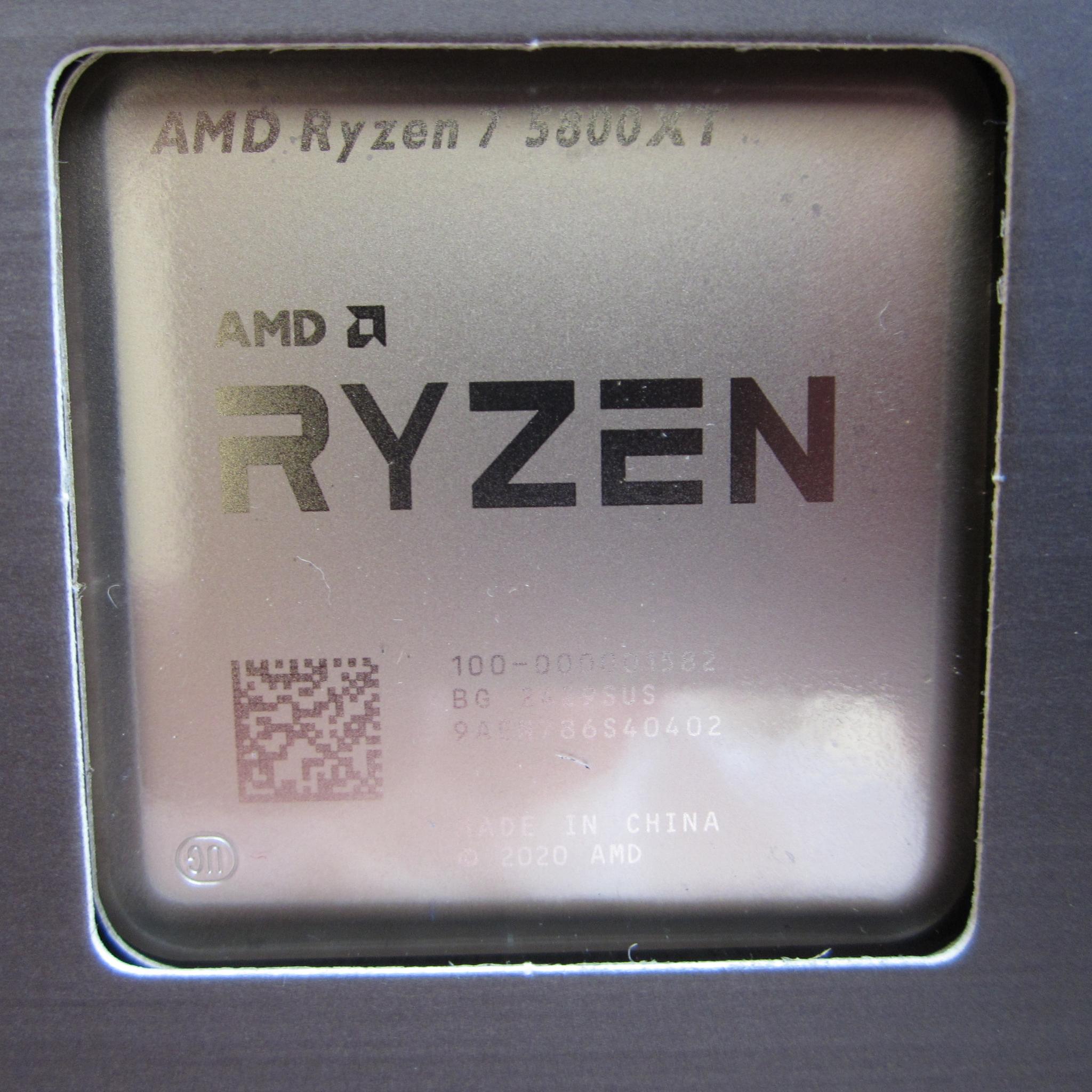 NEW! AMD Ryzen 7 5800XT 3.8/4.8 GHz AM4 CPU With Wraith Prism Cooler