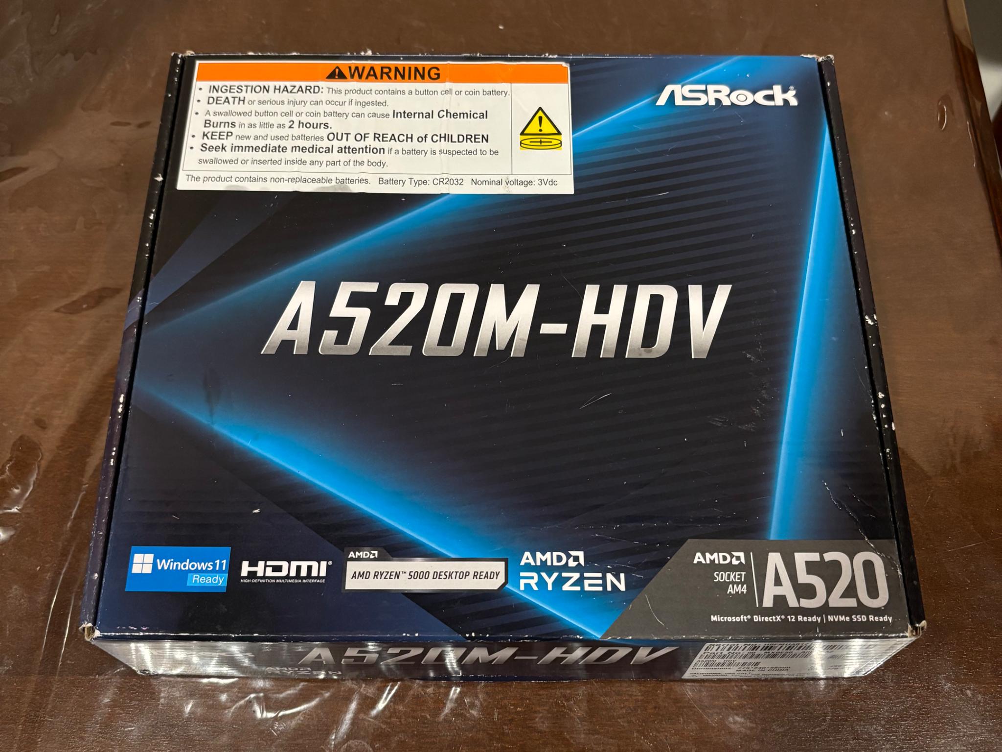 ASRock A520M-HDV MicroATX