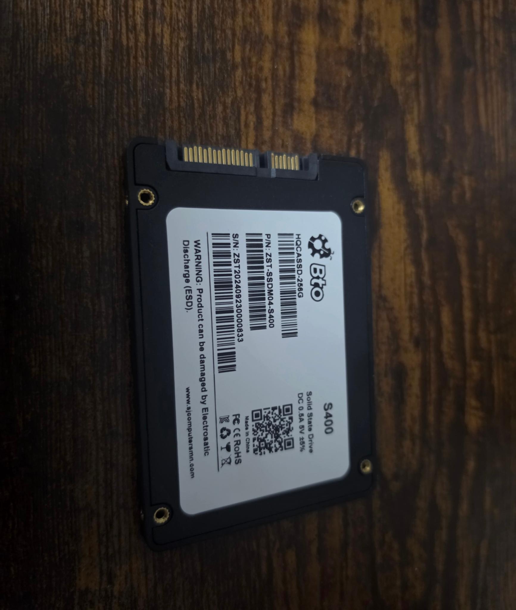 BTO 256 GB SSD