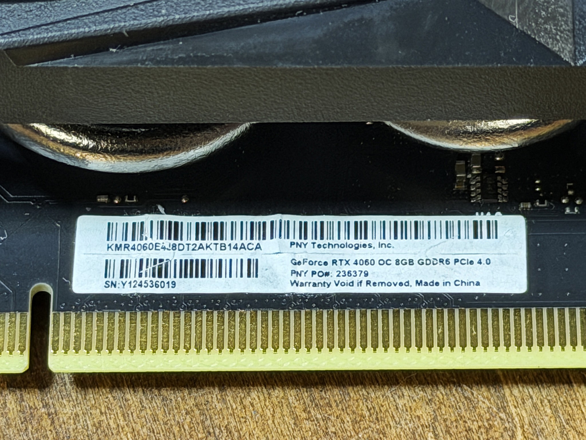 PNY RTX 4060 8GB XLR8 Gaming VERTO Overclocked Dual Fan