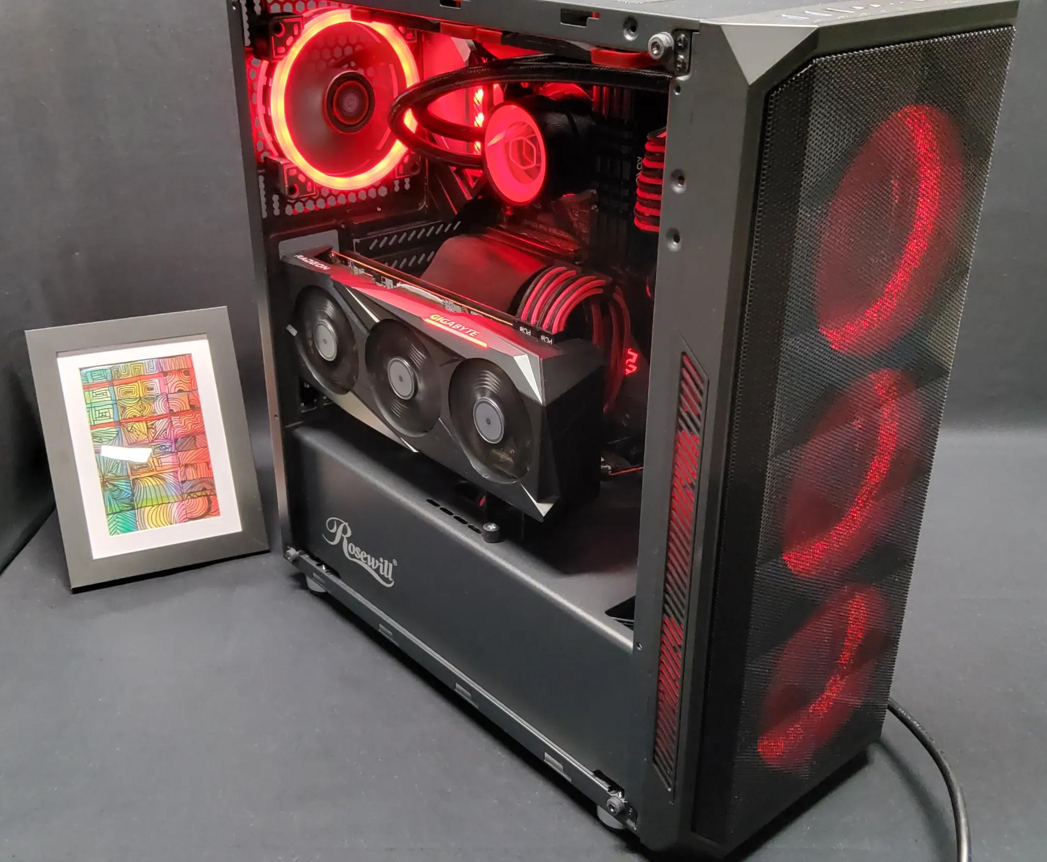 Intel i9 10900k Liquid Cooled-Gigabyte RX 6700XT