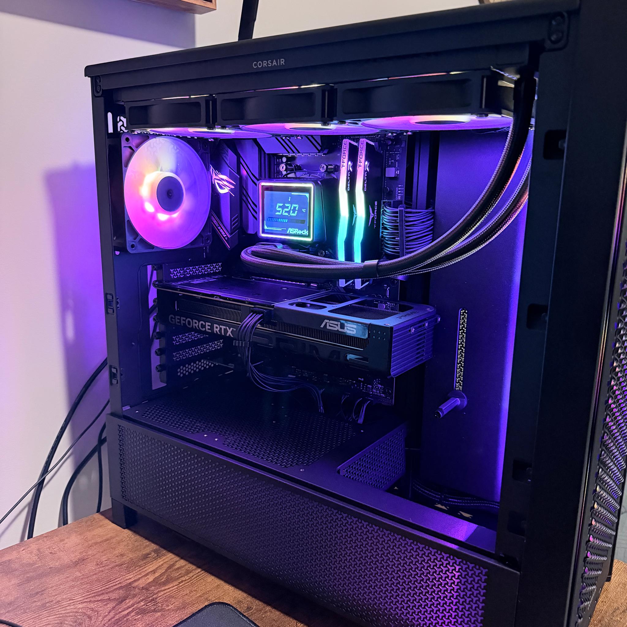 Custom Gaming PC - Ryzen 7 5800XT, 32GB T-Force Delta RGB, ASUS 5060 Ti, 850w PSU