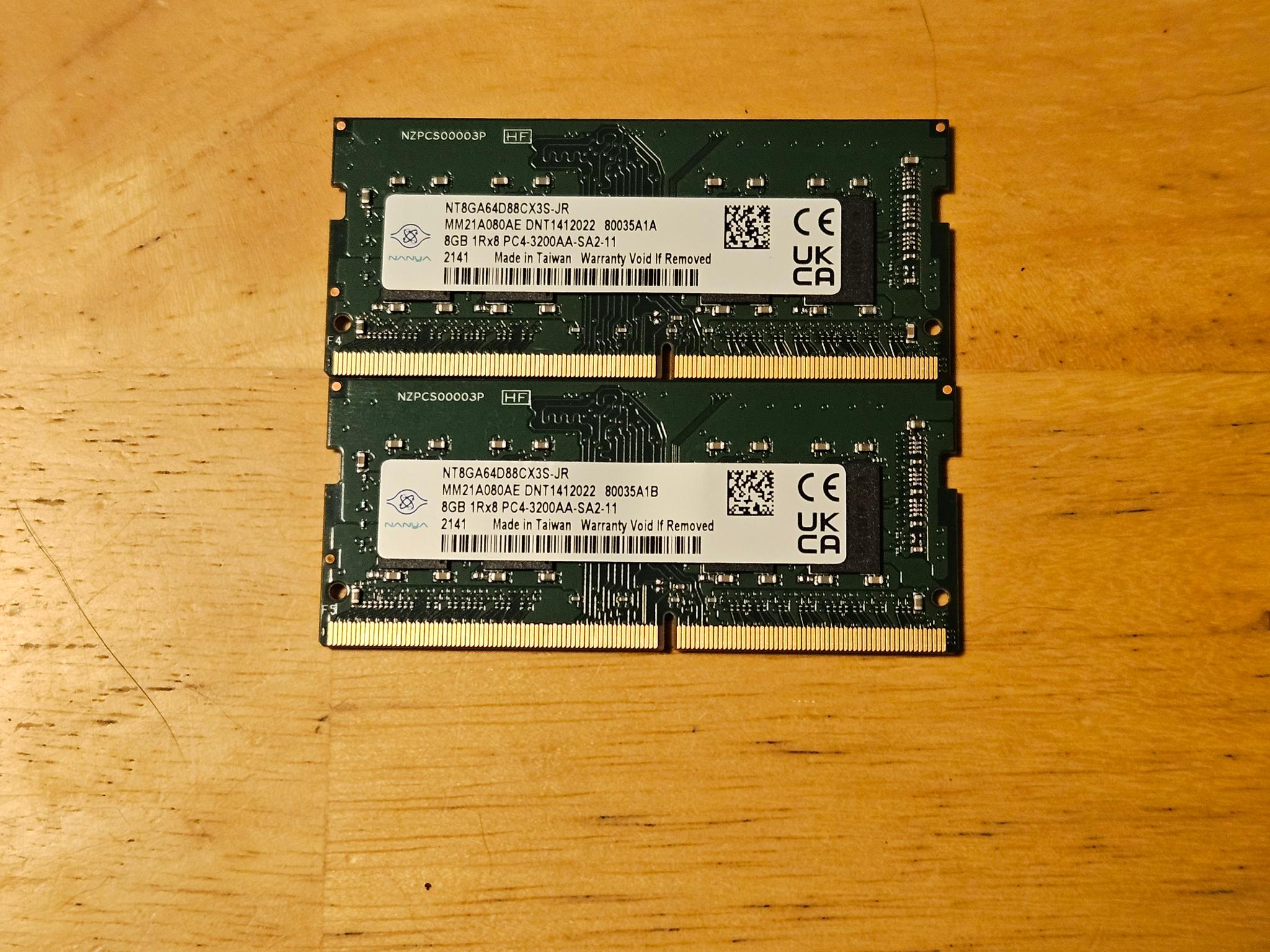 16GB ( 2x16 ) Nanya DDR 4 SO-DIMM Laptop Ram