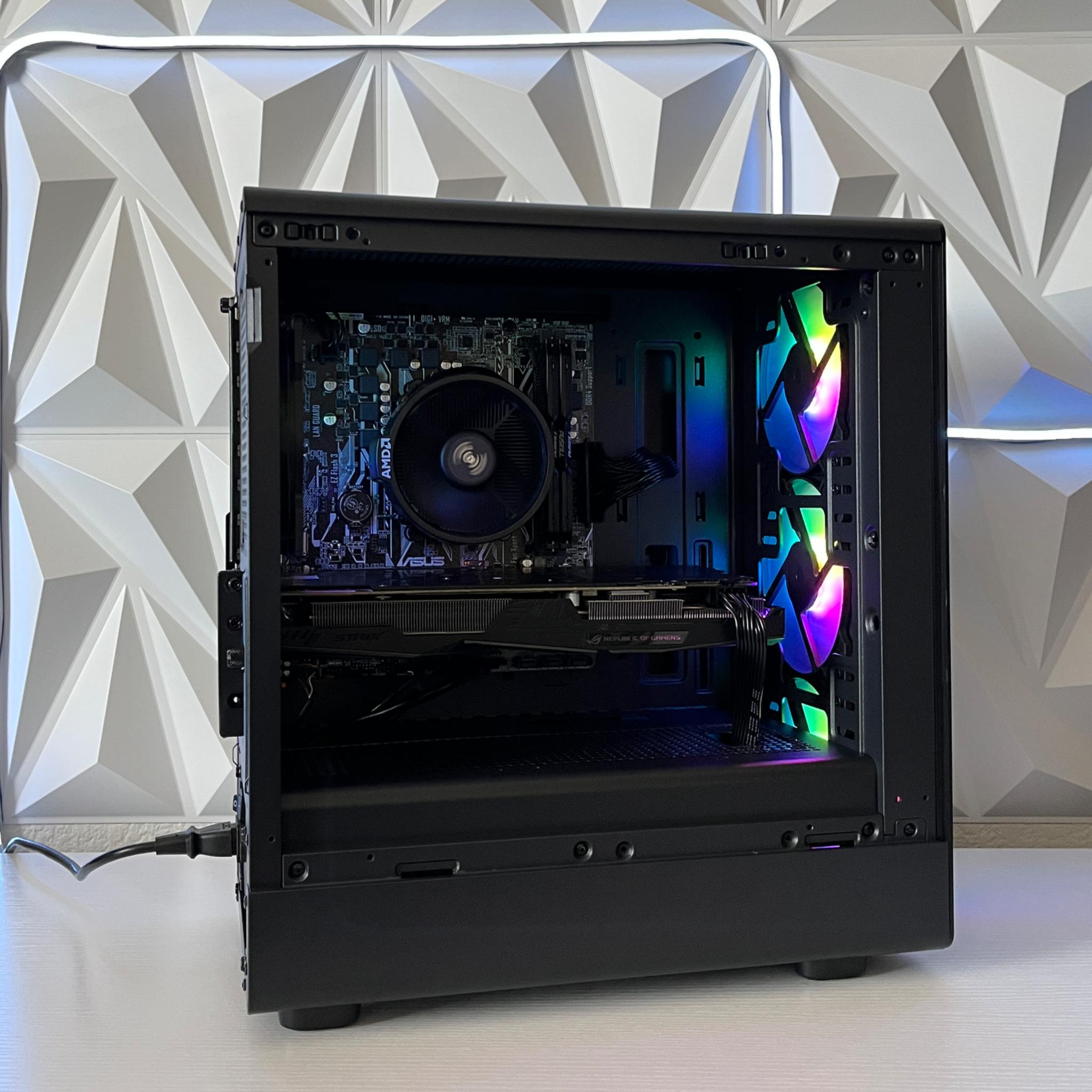 GTX 1060 6GB, Ryzen 5 2600, 16GB RAM | Black RGB Gaming Computer/PC