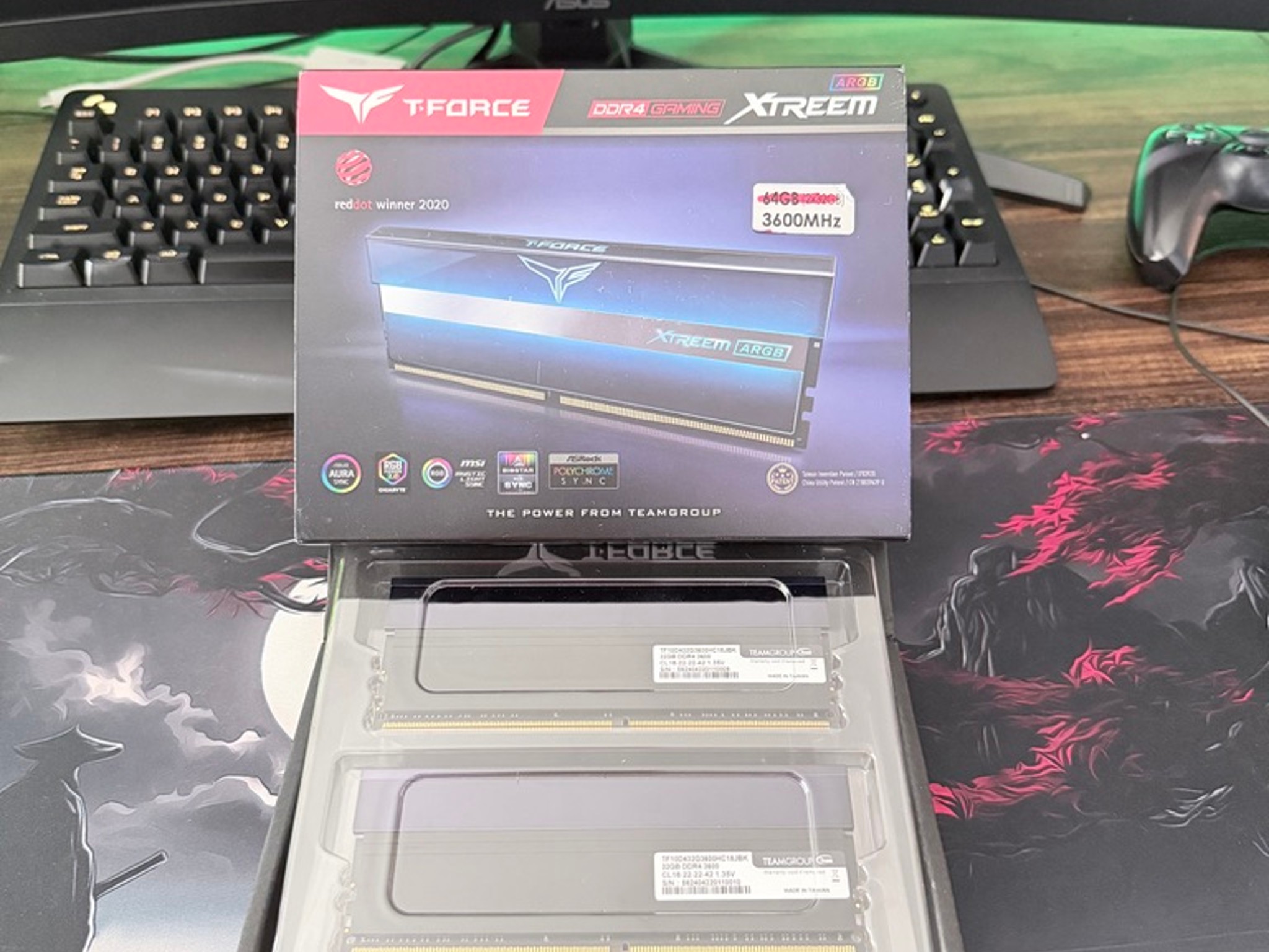 TEAMGROUP T-Force Xtreem ARGB 64GB (2x32GB) DDR4 3600 MT/s CL18
