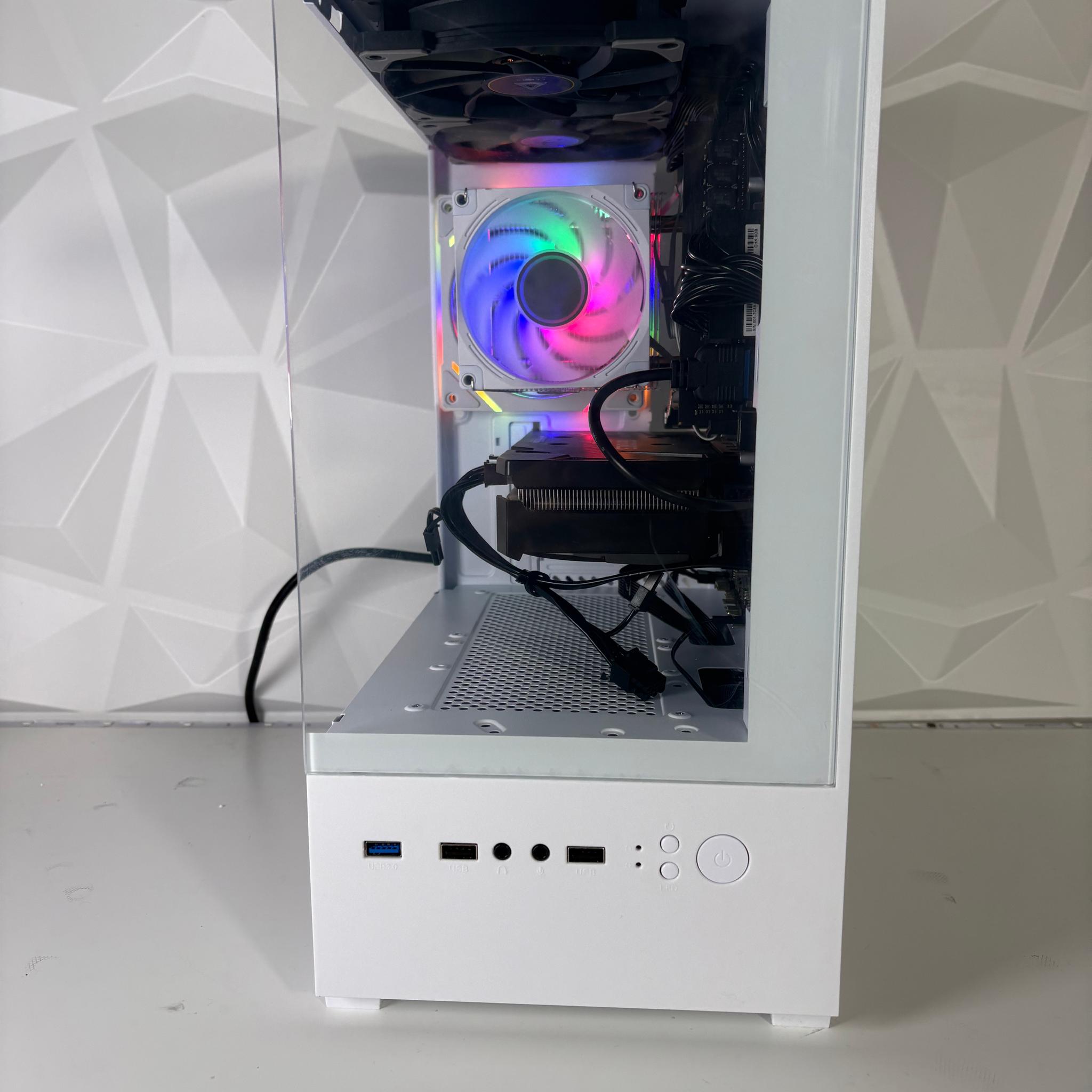 White SFF Gaming PC (V2) - RTX 3060 8GB / Ryzen 5 3500/ 16GB DDR4