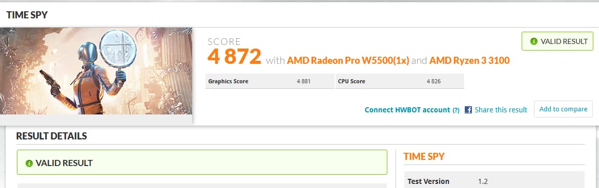 Radeon Pro W5500 8GB VRAM