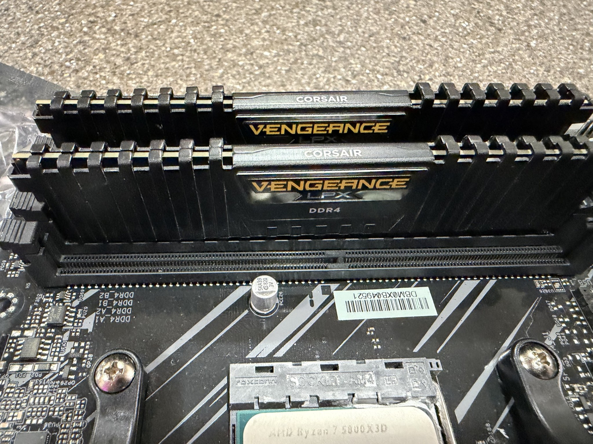 X570 Asrock Phantom Gaming 4 ATX motherboard with 5800X3D and 32gb of DDR4  3600 Ram