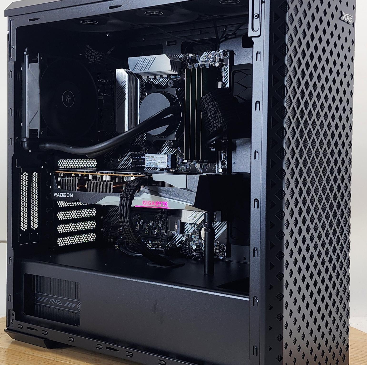 Gaming PC Ryzen 7 5700X 16GB RAM 512GB SSD RX 7600 8GB Windows 11 Computer