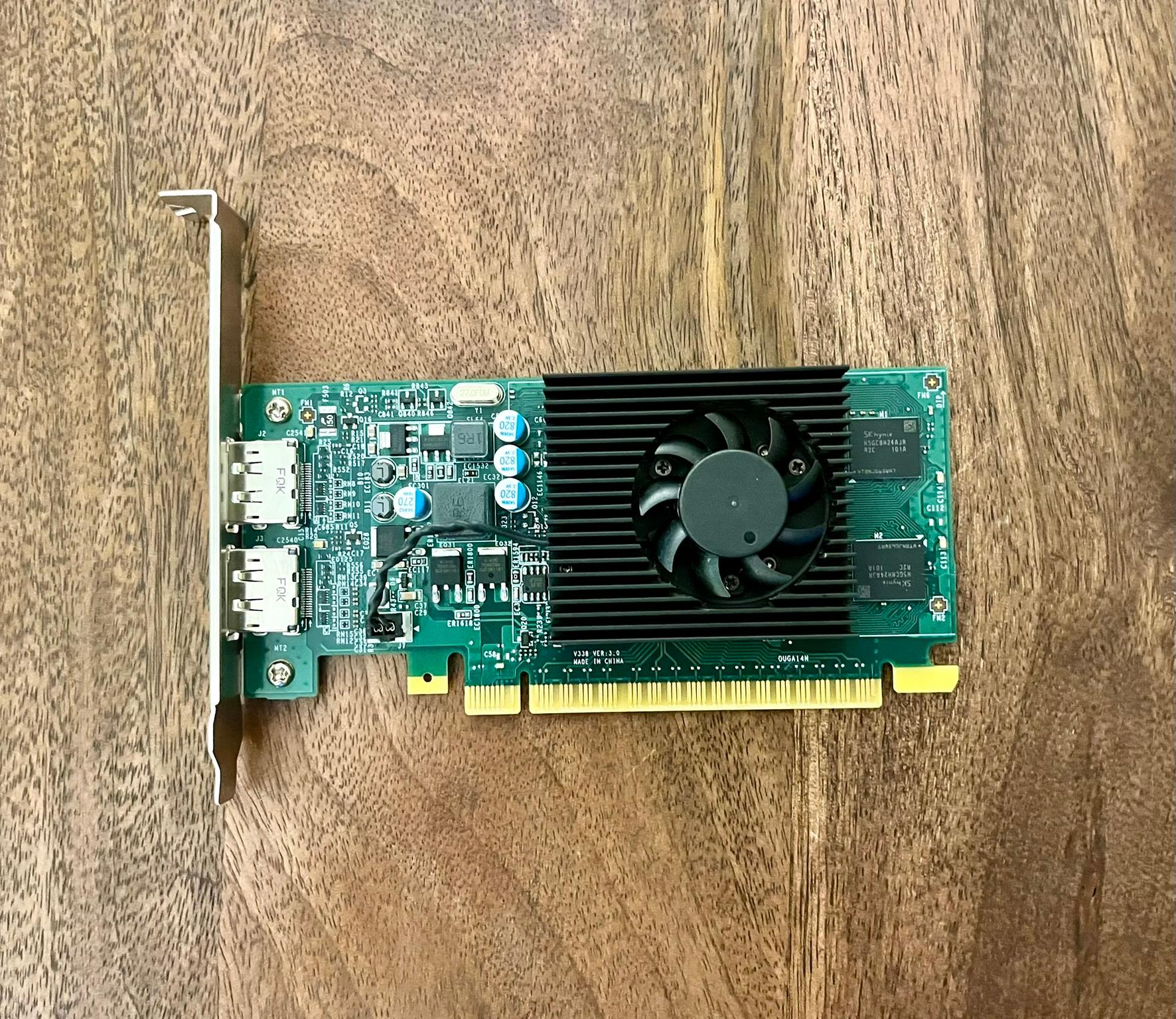 Nvidia GeForce GT 730 GPU, 2GB DDR3, 2x Display Port, manufactured by MSI for Dell