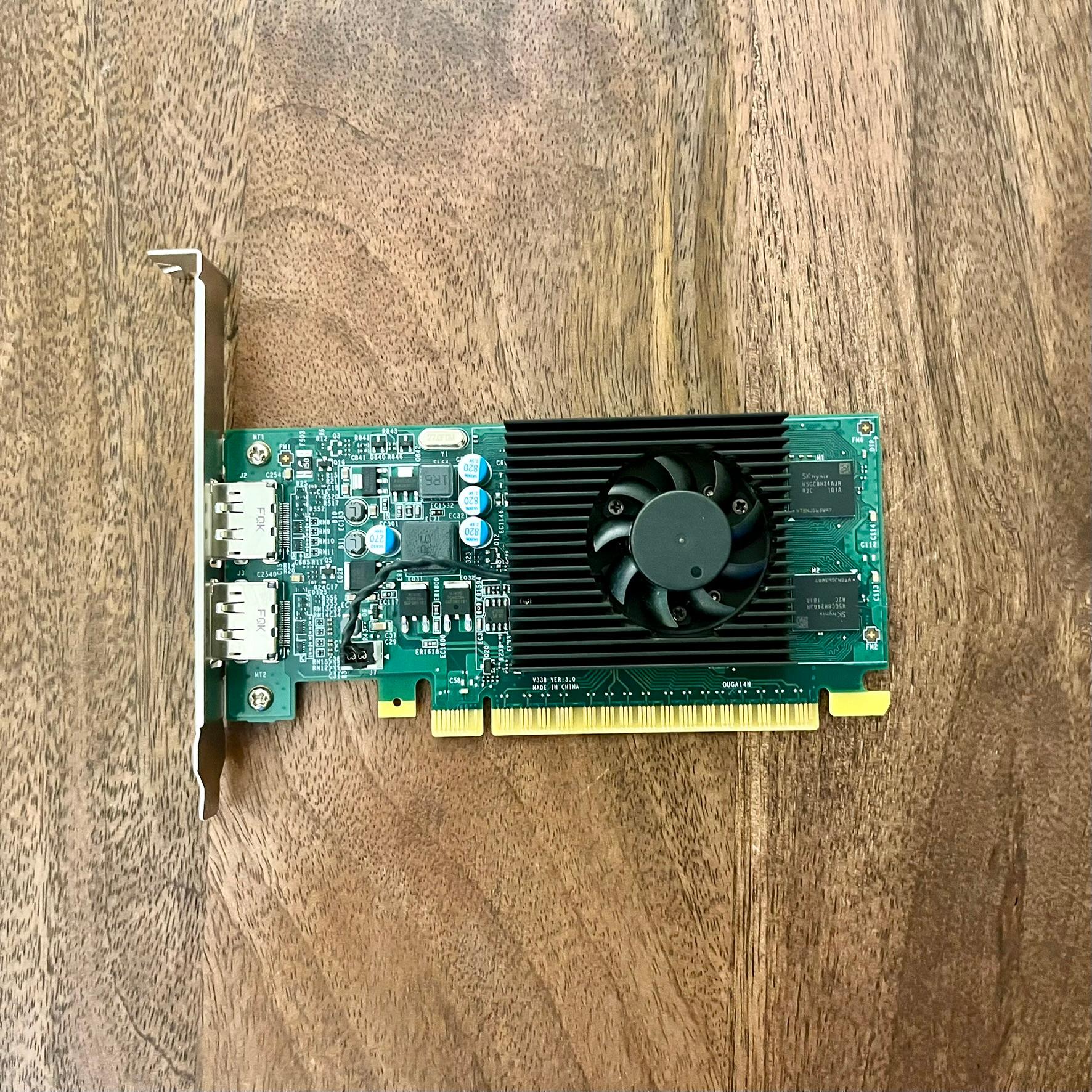 Nvidia GeForce GT 730 GPU, 2GB DDR3, 2x Display Port, manufactured by MSI for Dell