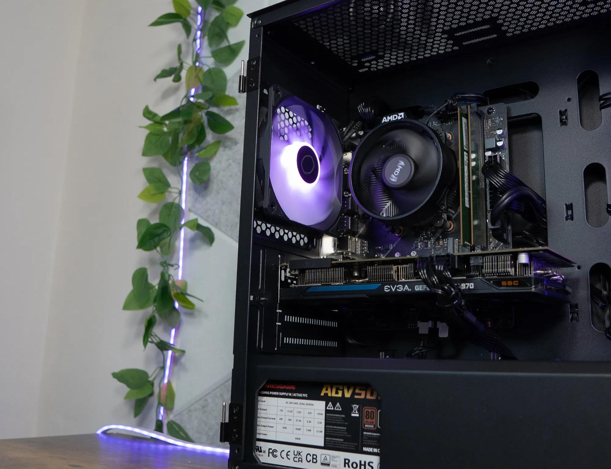 🔮🔮 BUDGET - BO6 Ready GAMING PC | EVGA GTX 970 OC | RYZEN 5 1600 | 16GB DDR4 RAM | 1.24TB |