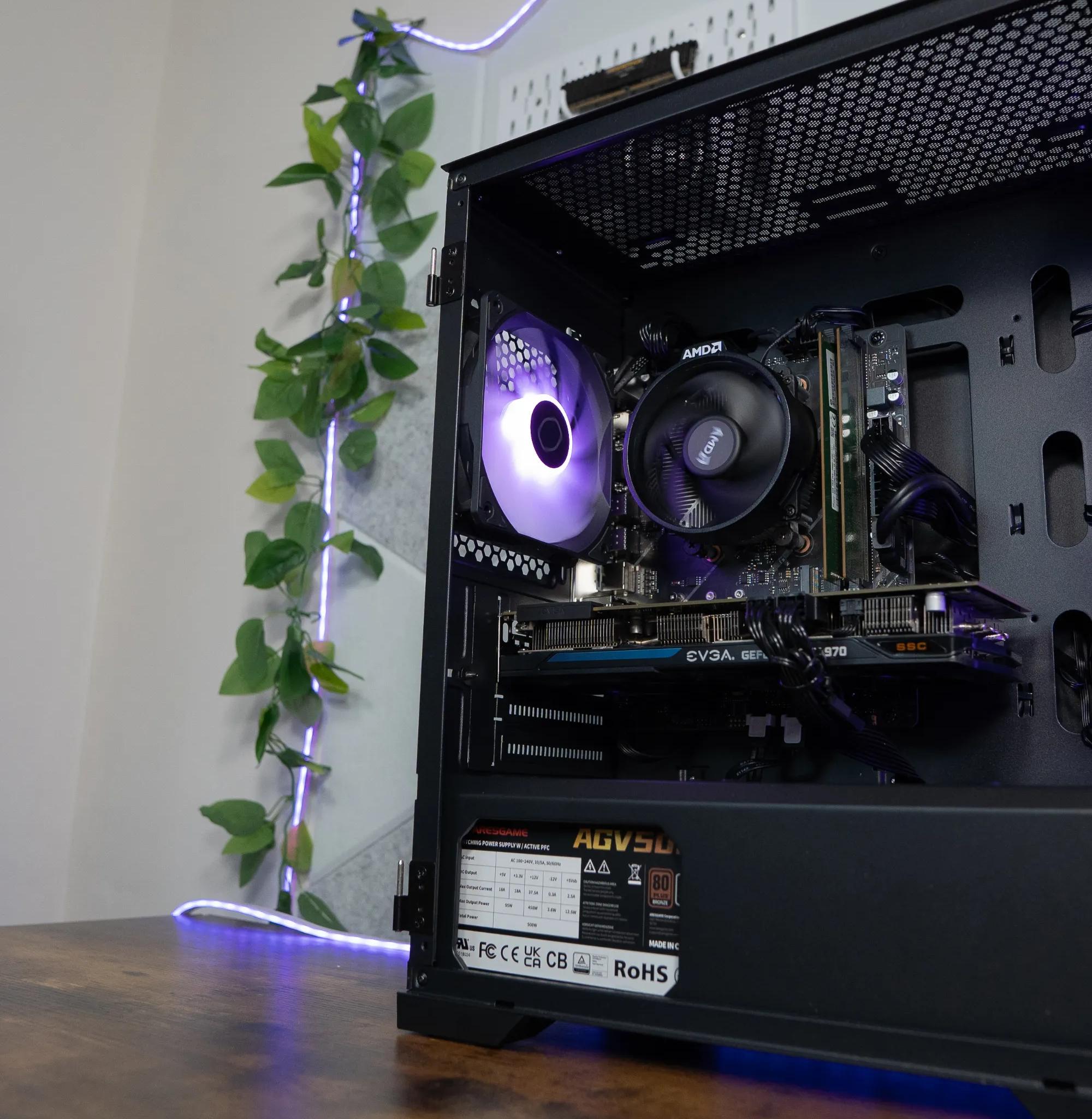 🔮🔮 BUDGET - BO6 Ready GAMING PC | EVGA GTX 970 OC | RYZEN 5 1600 | 16GB DDR4 RAM | 1.24TB |