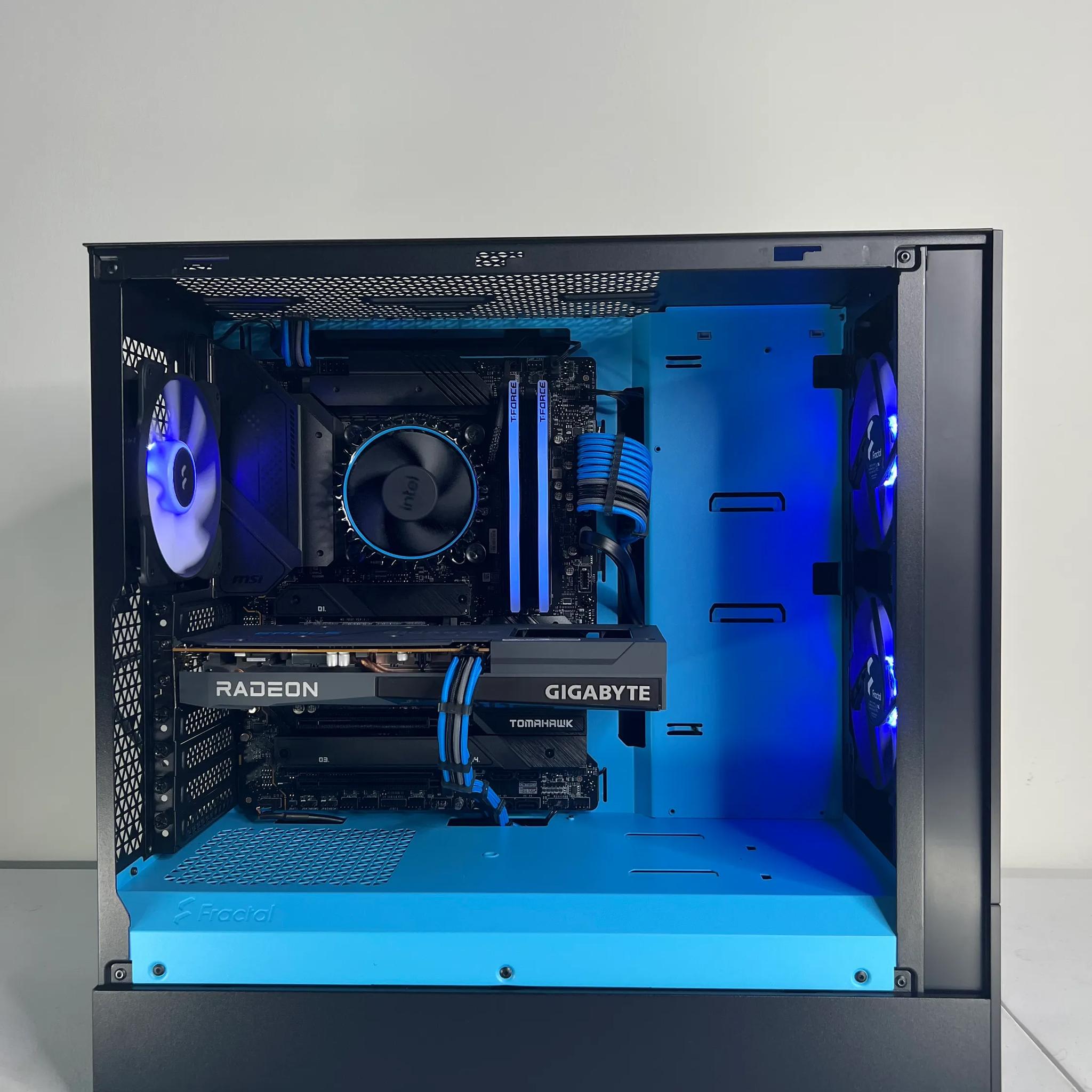💙🖤 1080p Beast | Intel i3 12100f | RX 6600 8GB | 16GB Ram | 1TB NVME SSD 🖤💙