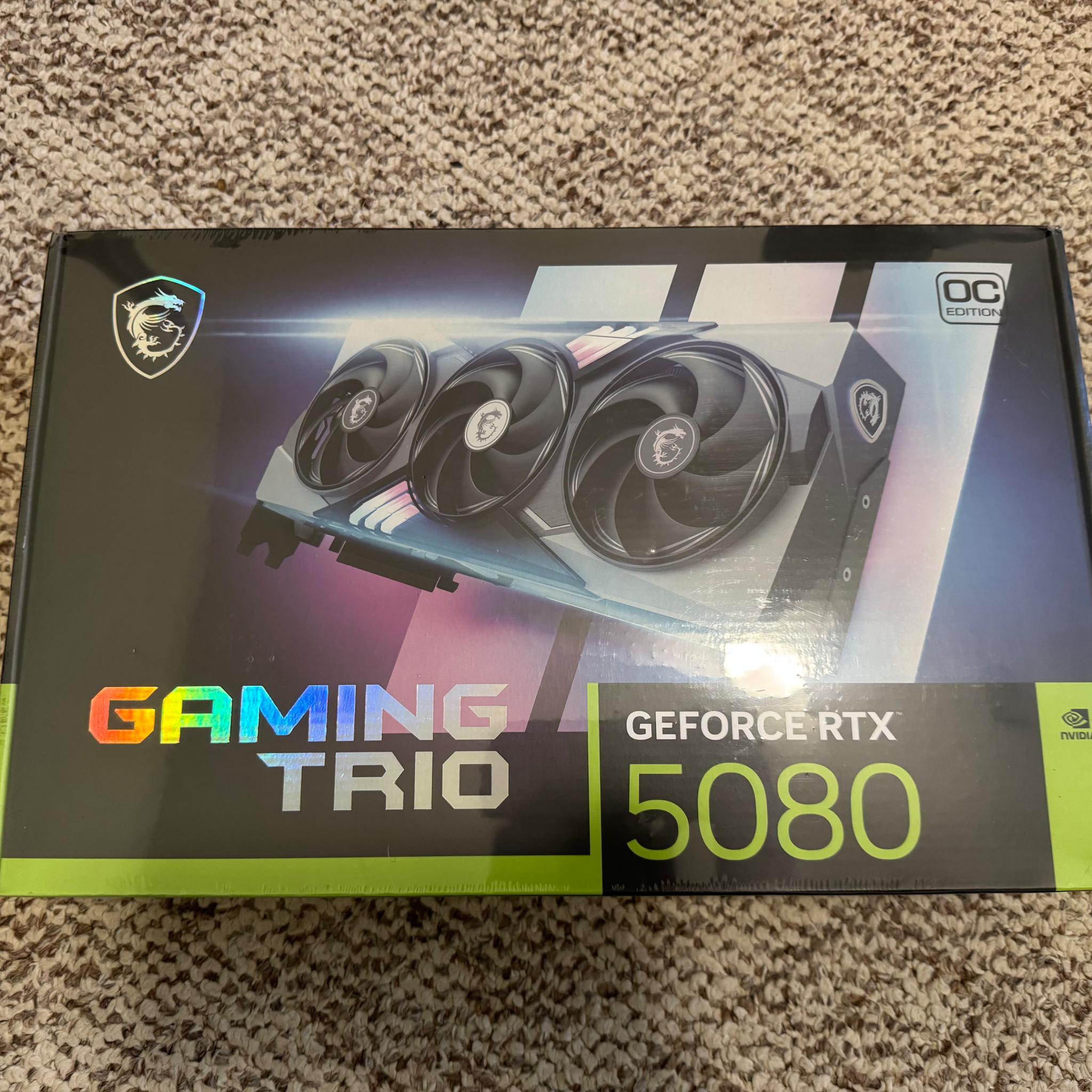 MSI Gaming RTX 5080 16G Gaming Trio OC Graphics Card