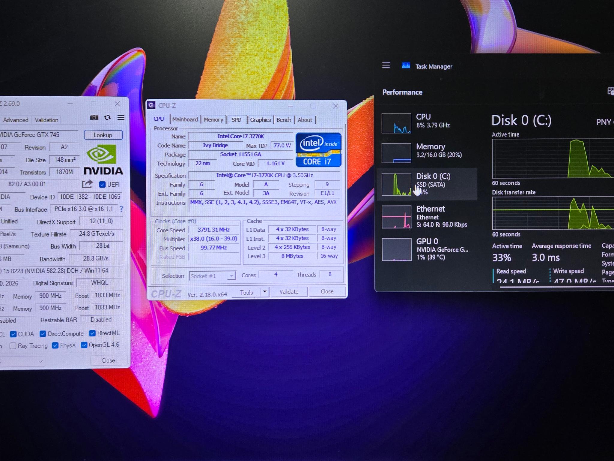 Ultra-Budget Gaming PC! i7-3770k, 4GB GPU, 16GB ram, SSD.