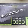 MSI RTX 5060 SHADOW 2X OC Sealed New