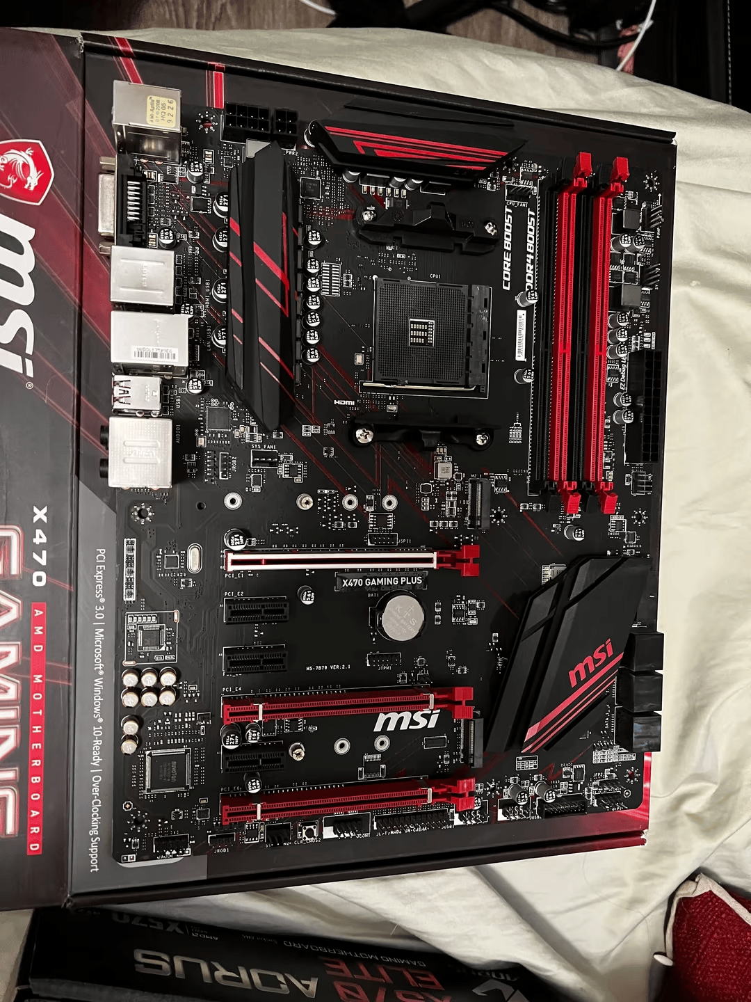 Used MSI x470 Gaming Plus MOBO ATX 