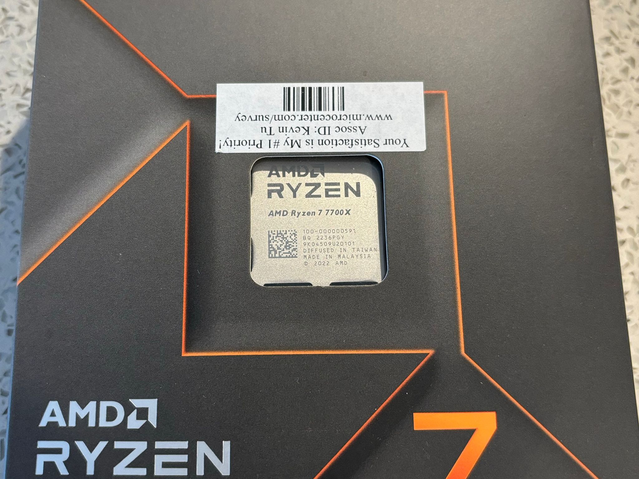 Brand New AMD Ryzen 7700x