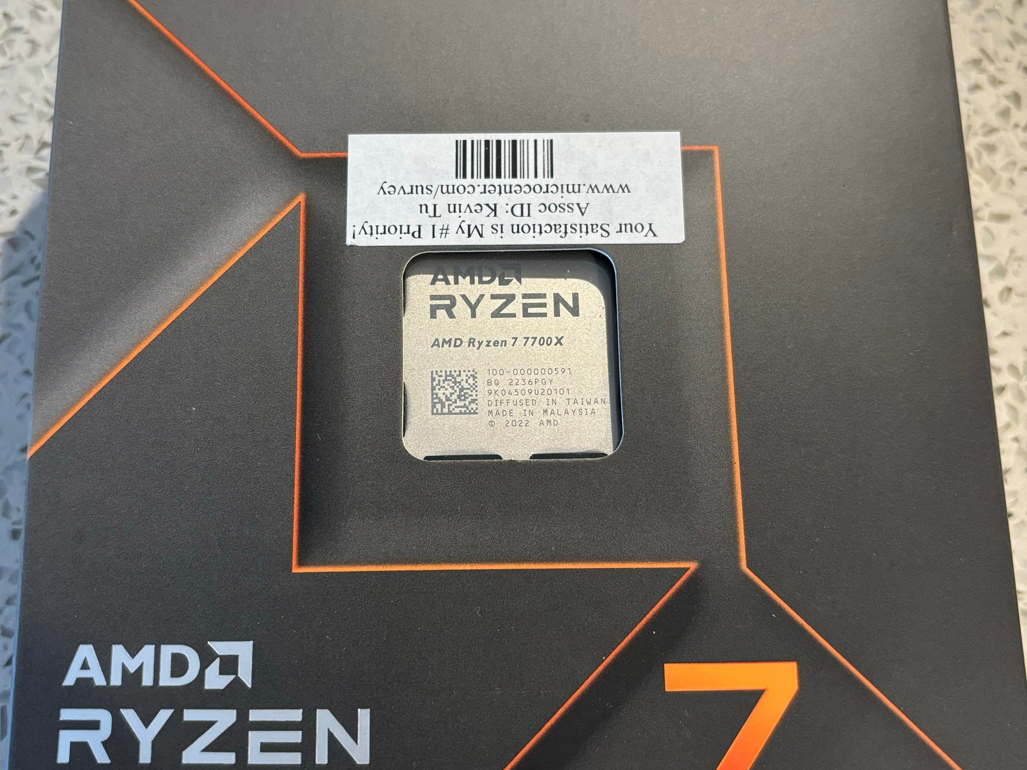 Brand New AMD Ryzen 7700x