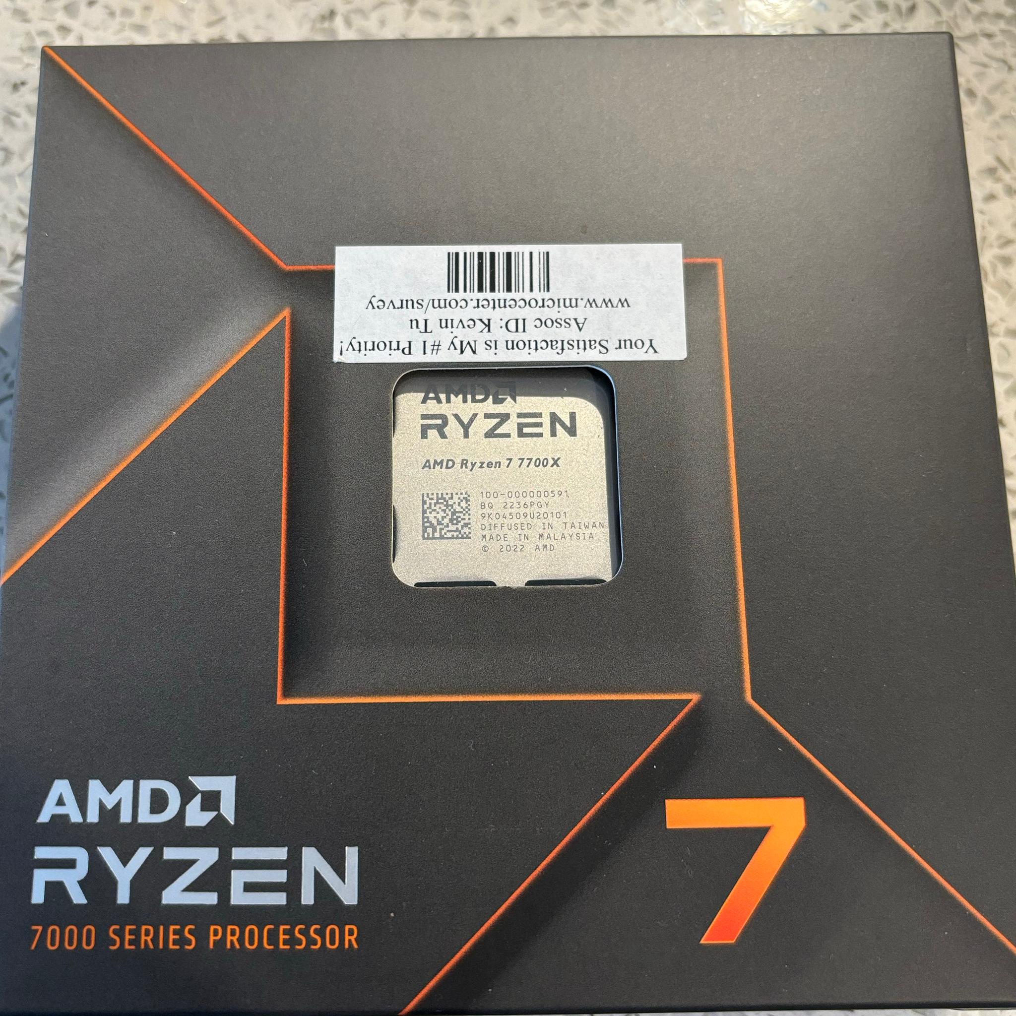 Brand New AMD Ryzen 7700x
